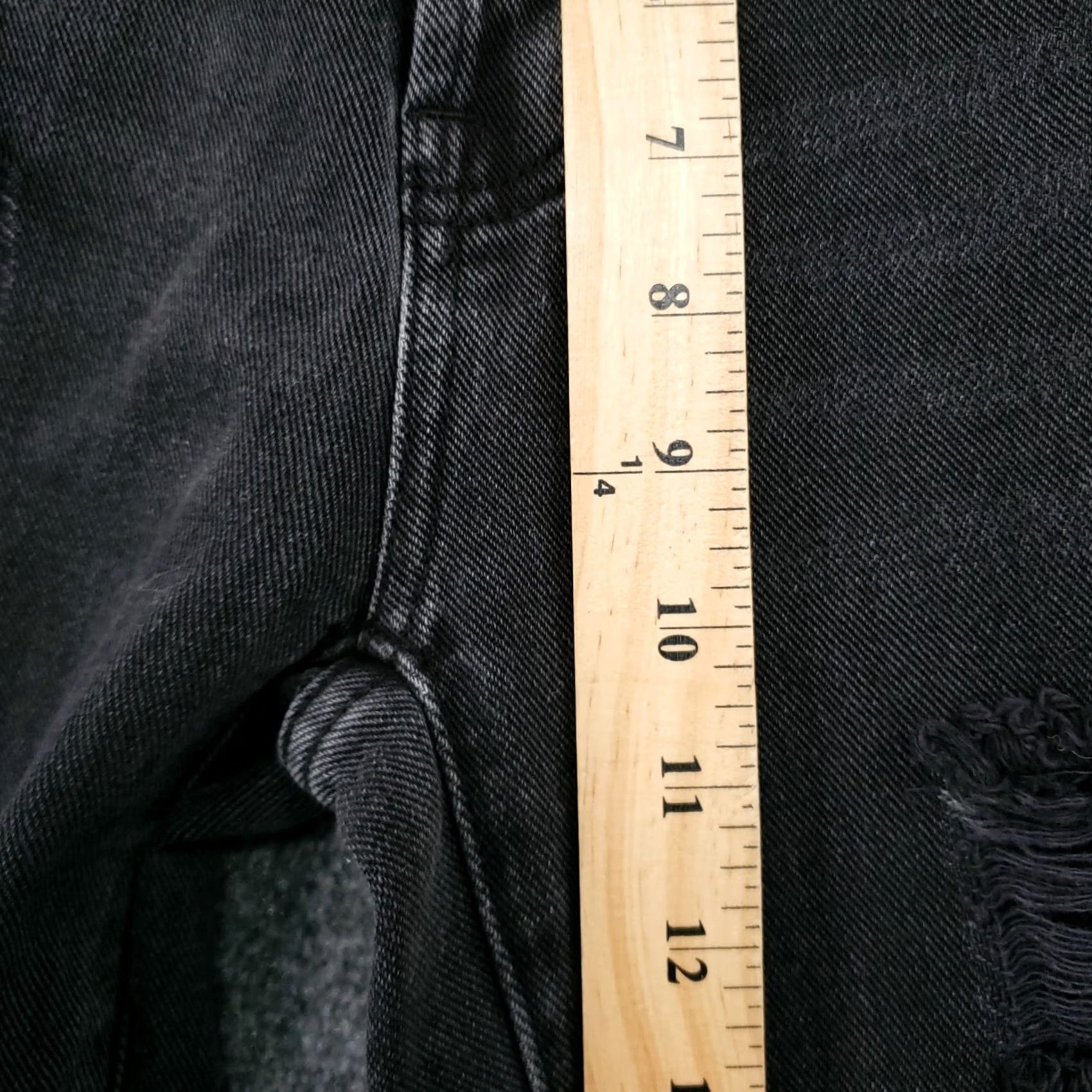Pacsun PacSun Jeans Womens 22 Black High Rise Straight Leg Button Fly Dark Wash Denim Jeans Size 40" / US 18 - 5 Thumbnail
