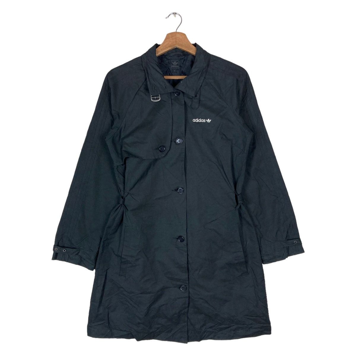 Adidas Adidas Flat Button Belt Trench Coat Jacket Size M / US 6-8 / IT 42-44 - 1 Thumbnail