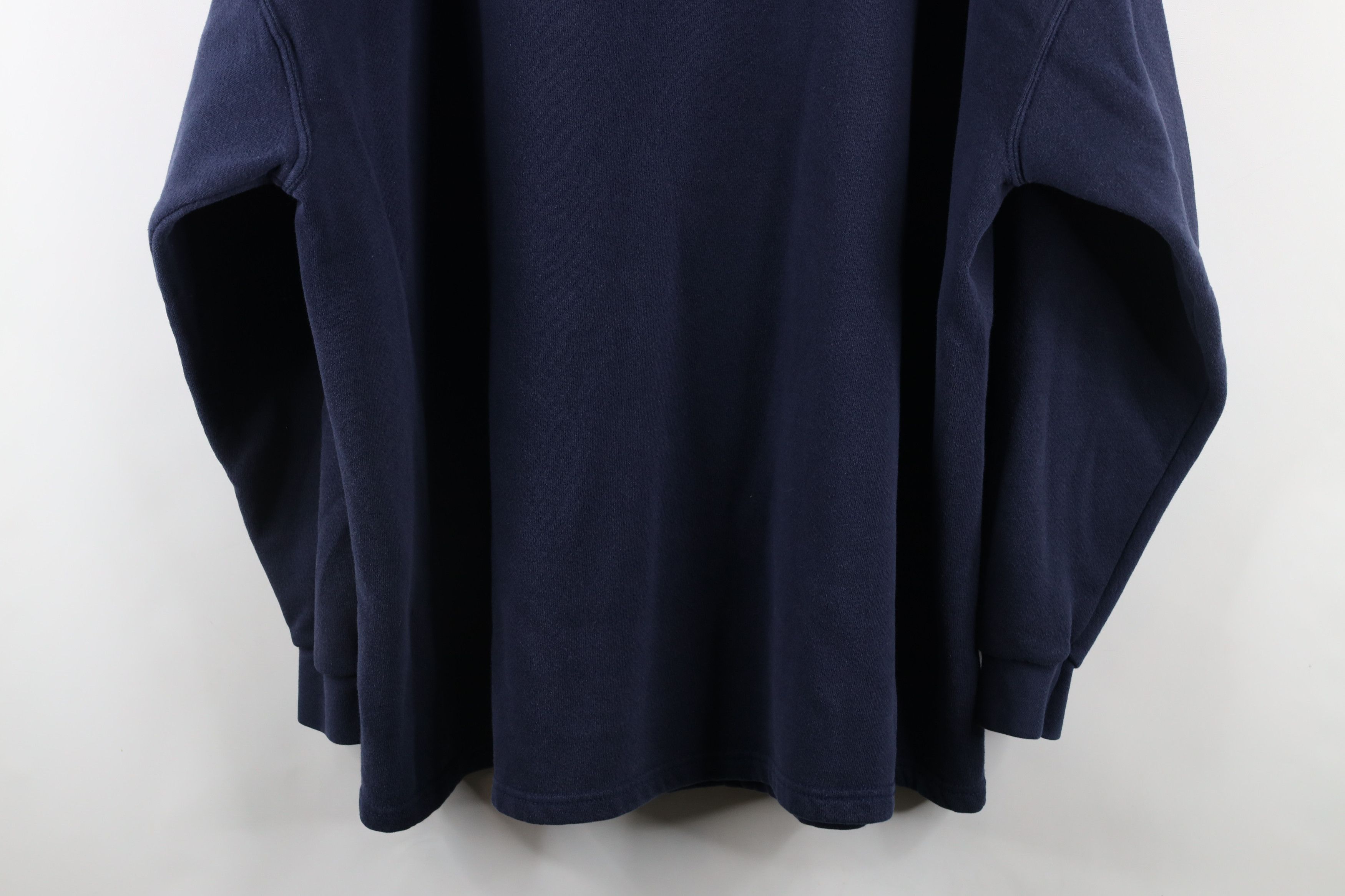 Vintage Vintage 90s Streetwear Heavyweight Half Zip Sweatshirt Blue Size US XXL / EU 58 / 5 - 9 Thumbnail