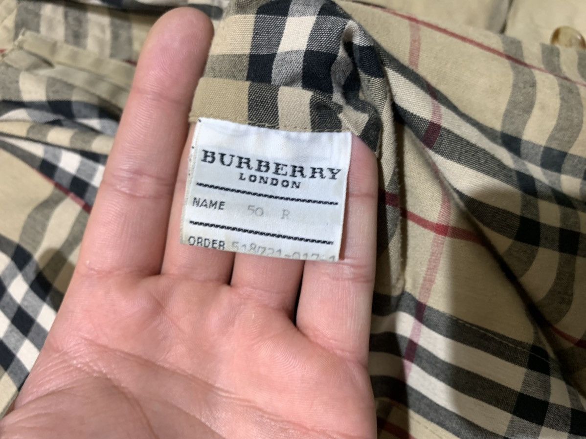 Burberry × Vintage Burberry nova check vintage trench coat 50R Size US L / EU 52-54 / 3 - 10 Thumbnail