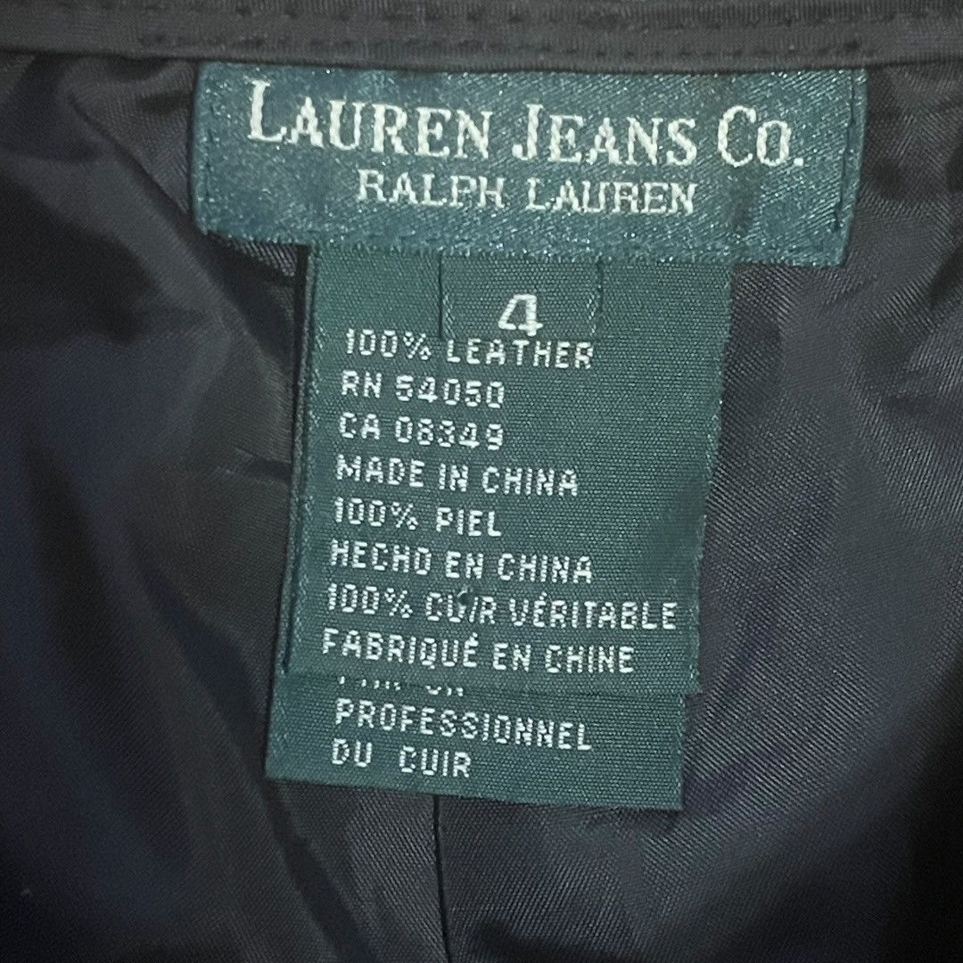 Ralph Lauren Ralph Lauren Black Y2K Leather Flared Women Pants Sz 4 Size 27" / US 4 / IT 40 - 2 Thumbnail