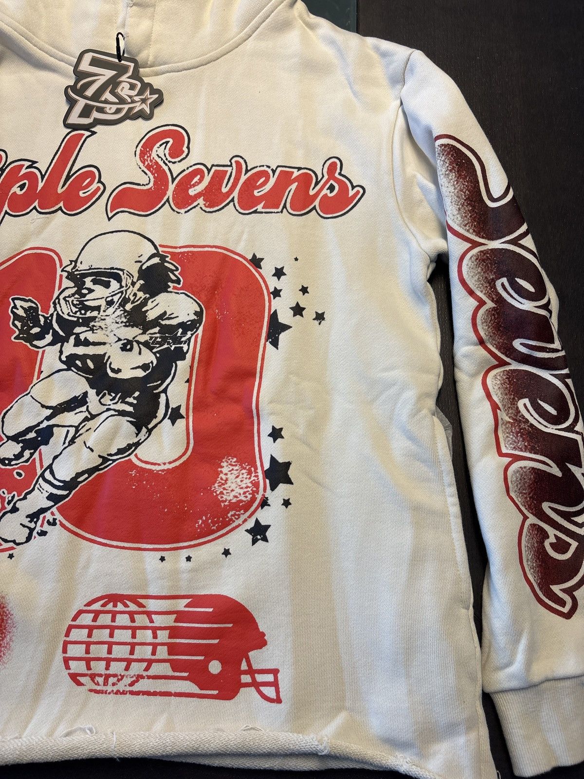 Vintage Triple sevens allstar hoodie grey Size US XXL / EU 58 / 5 - 3 Thumbnail
