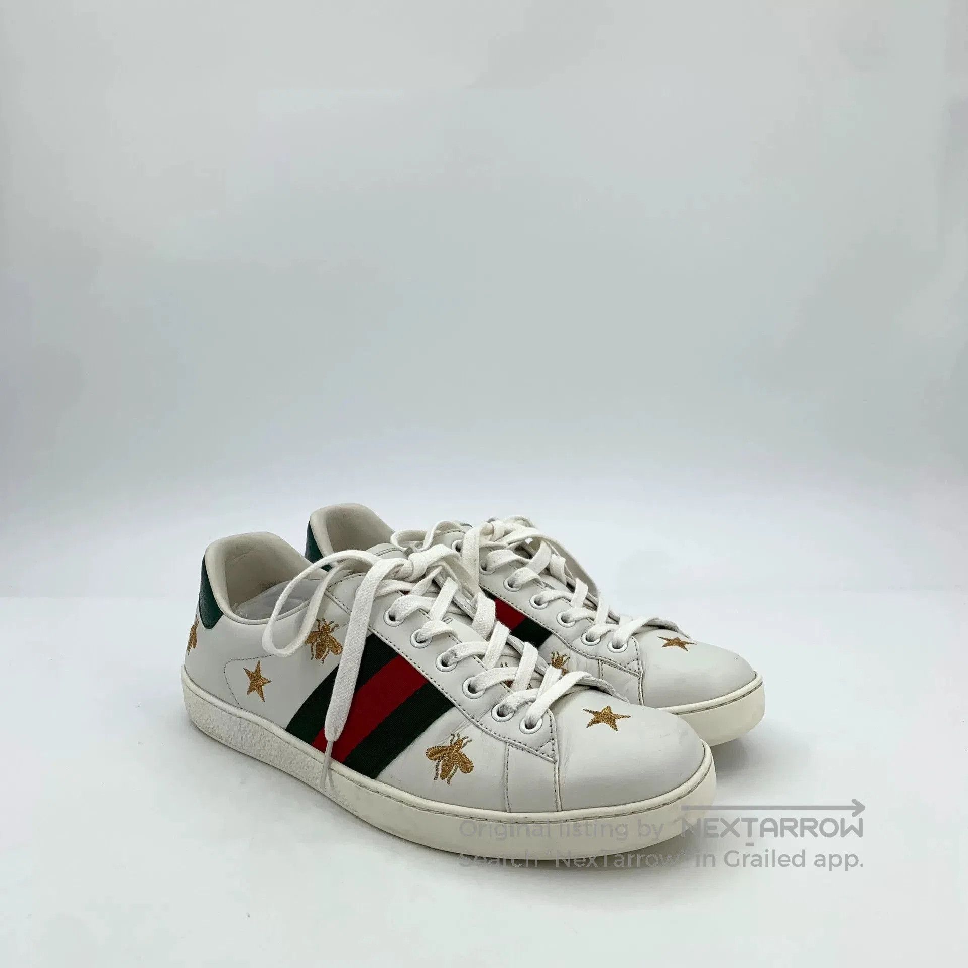 Gucci Gucci Ace White Bee Embroidery Sneakers. Size US 8 / EU 41 - 2 Thumbnail