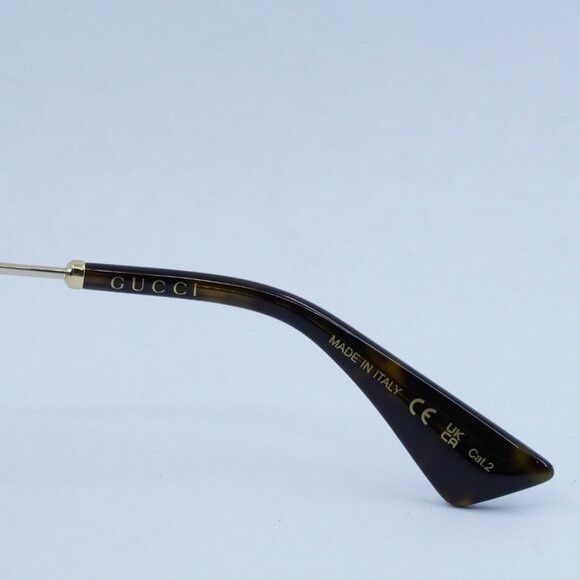 Gucci Gucci GG0817S 006 Sunglasses Gold Geometric Frame, Grey Size ONE SIZE - 6 Thumbnail