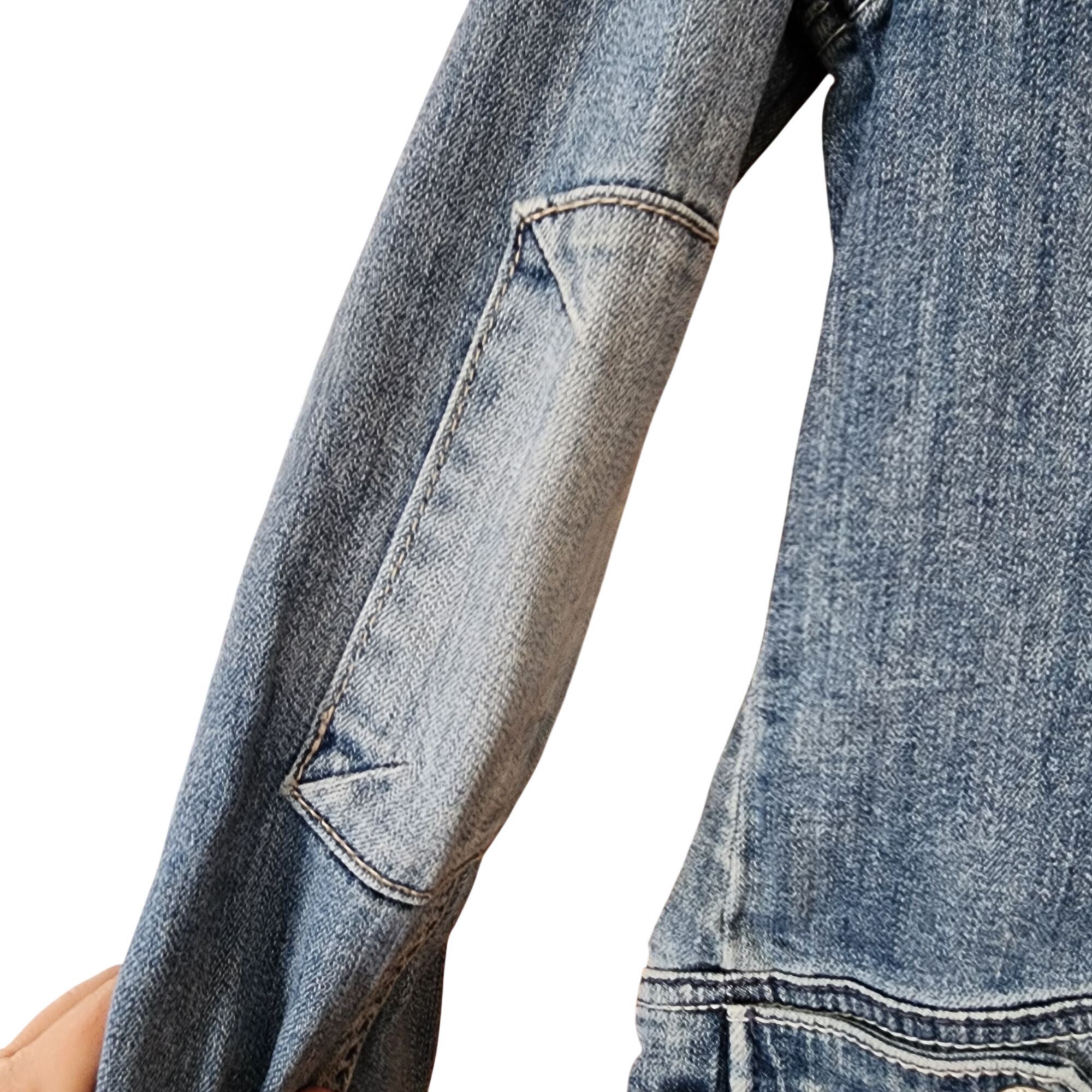 Silver Jeans Co. Silver Jeans Denim Jacket Womens Small Blue Stretch Patchwor Size S / US 4 / IT 40 - 4 Thumbnail
