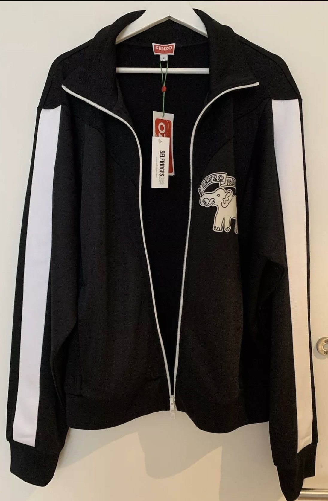 Kenzo KENZO Elephant brand appliqué stretch-jersey jacket Black XL Size US XL / EU 56 / 4 - 8 Thumbnail