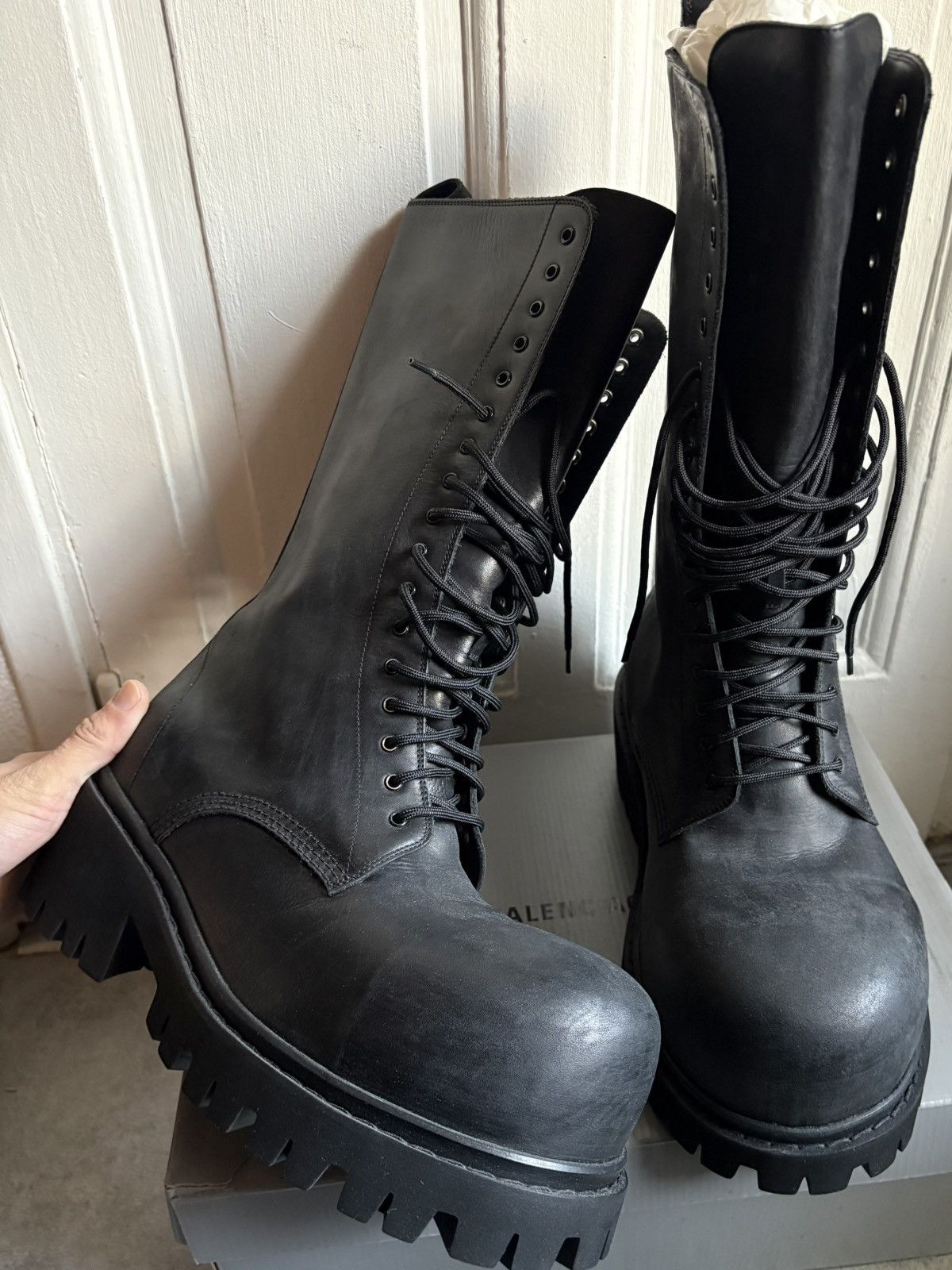 Balenciaga Balenciaga Runway Stomper High Boots Size US 11 / EU 44 - 6 Thumbnail