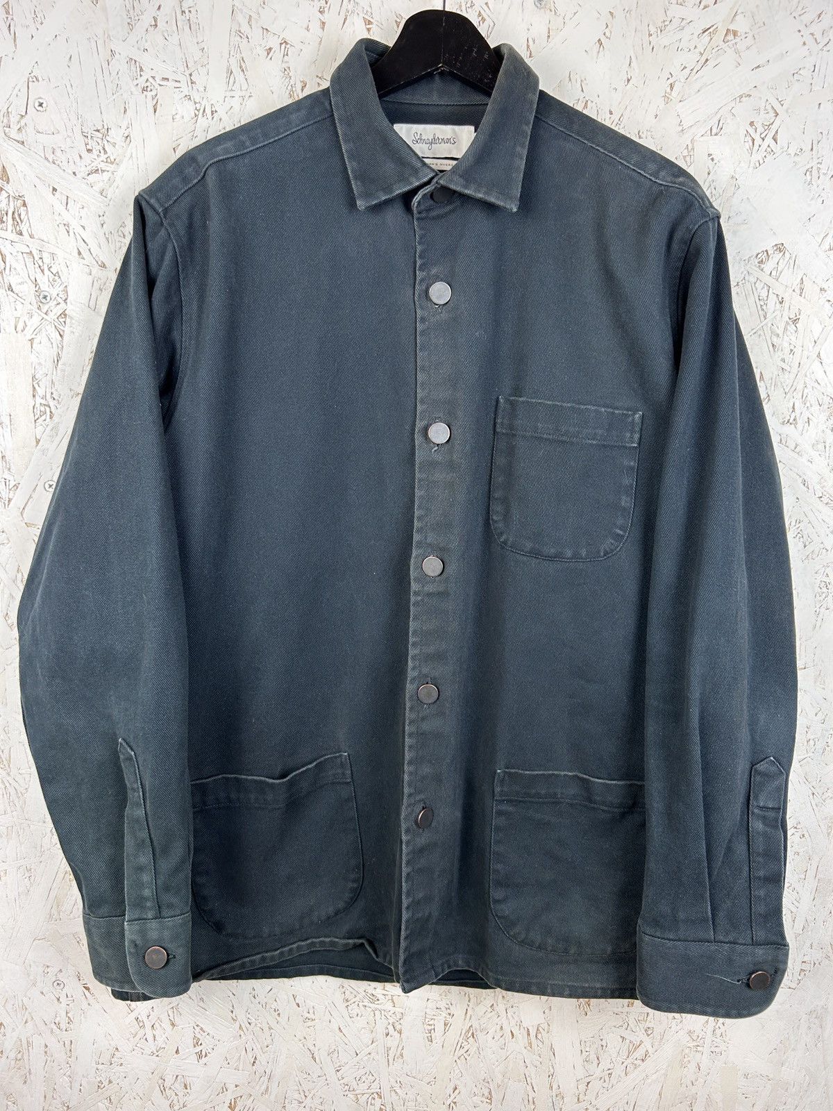 Schnaydermans Schnaydermans Overdyed Overshirt Grey Size L Size US L / EU 52-54 / 3 - 1 Thumbnail