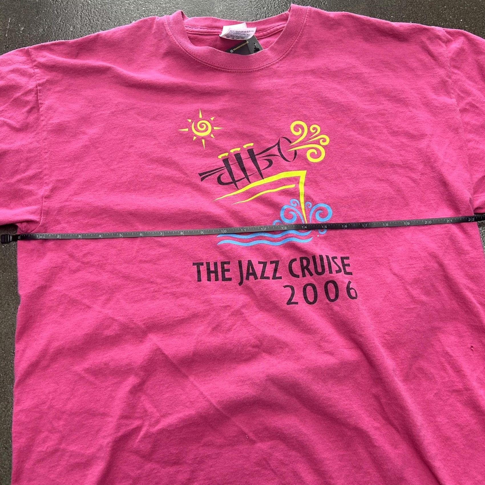 Port & Company Port & Company Shirt Mens XL Pink The Jazz Cruise 2006 Event T-Shirt Tee Size US XL / EU 56 / 4 - 4 Thumbnail