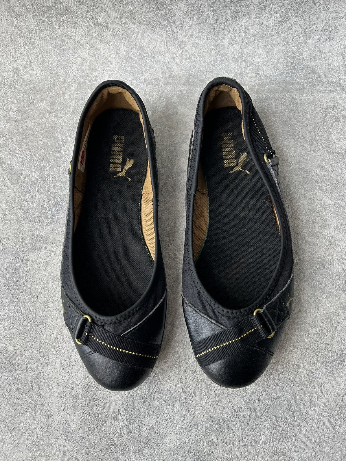 Puma Y2K 2000s Puma Archive Cyber Leather Ballet Flats Size US 6.5 / IT 36.5 - 3 Thumbnail