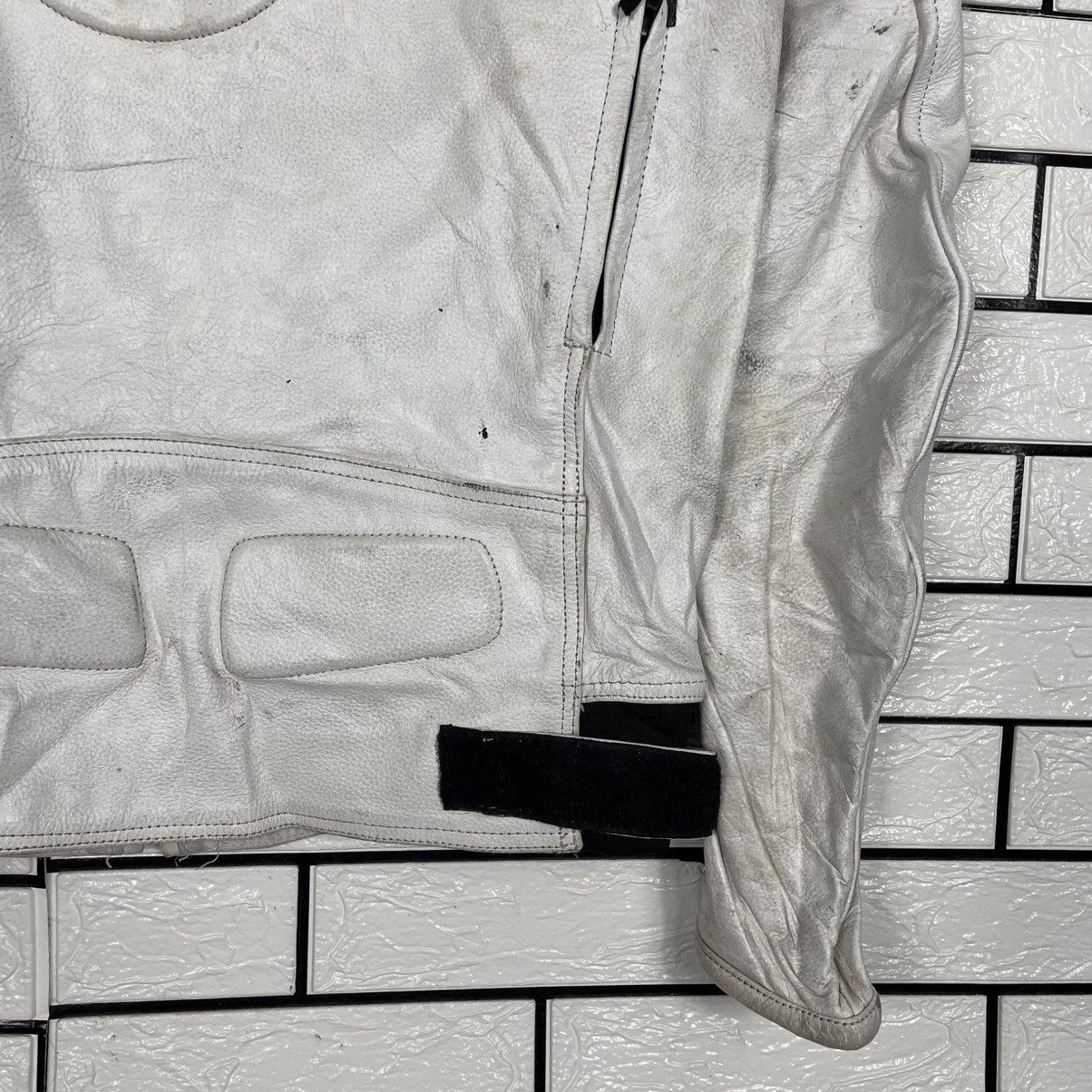 Japanese Brand White Leather Biker Jacket Size US M / EU 48-50 / 2 - 9 Thumbnail