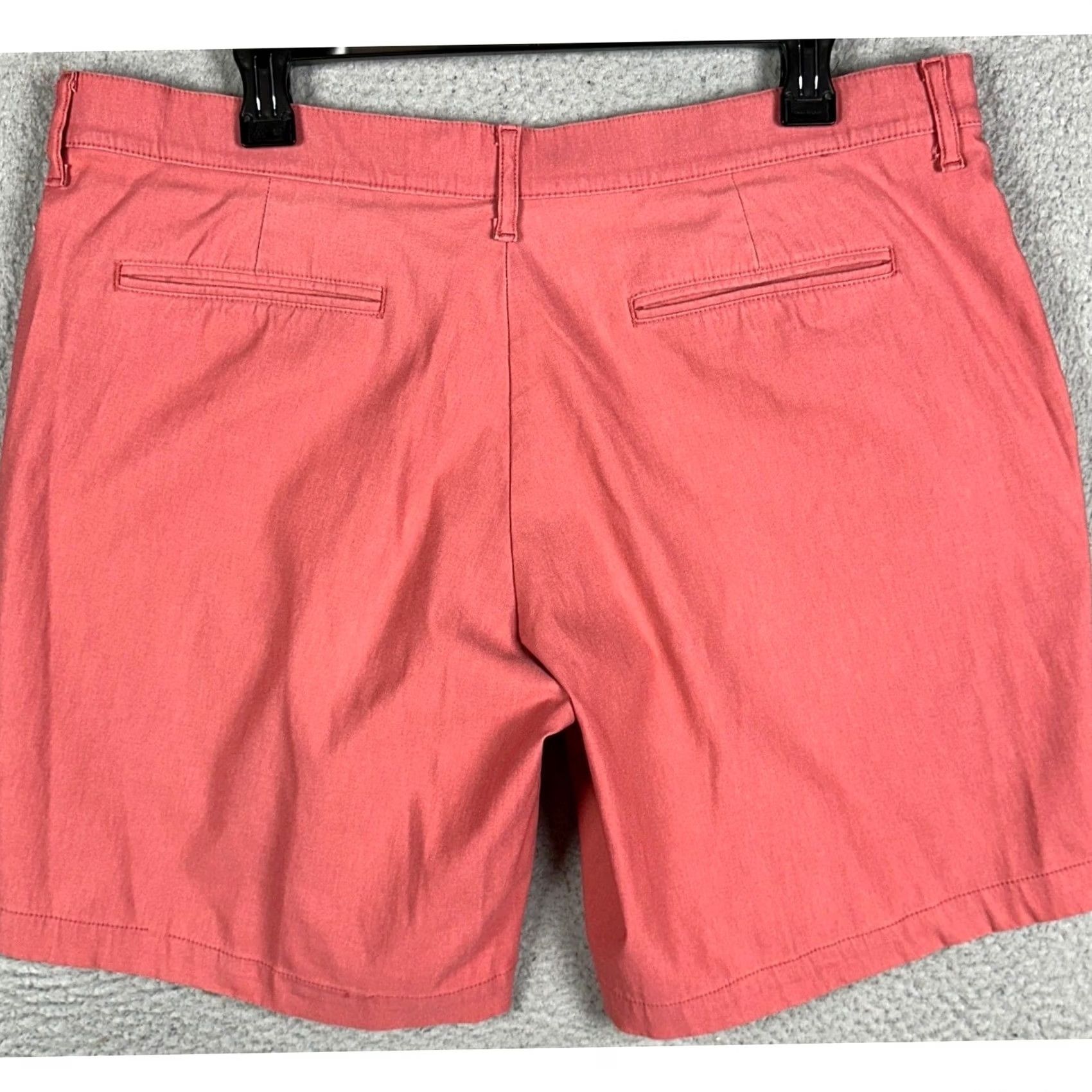 Mizzen+Main Mizzen+Main Shorts Mens 36 Pink Performance Chino Stretch Pockets Casual Travel Slim/Regular Fit Size US 36 / EU 52 - 2 Thumbnail