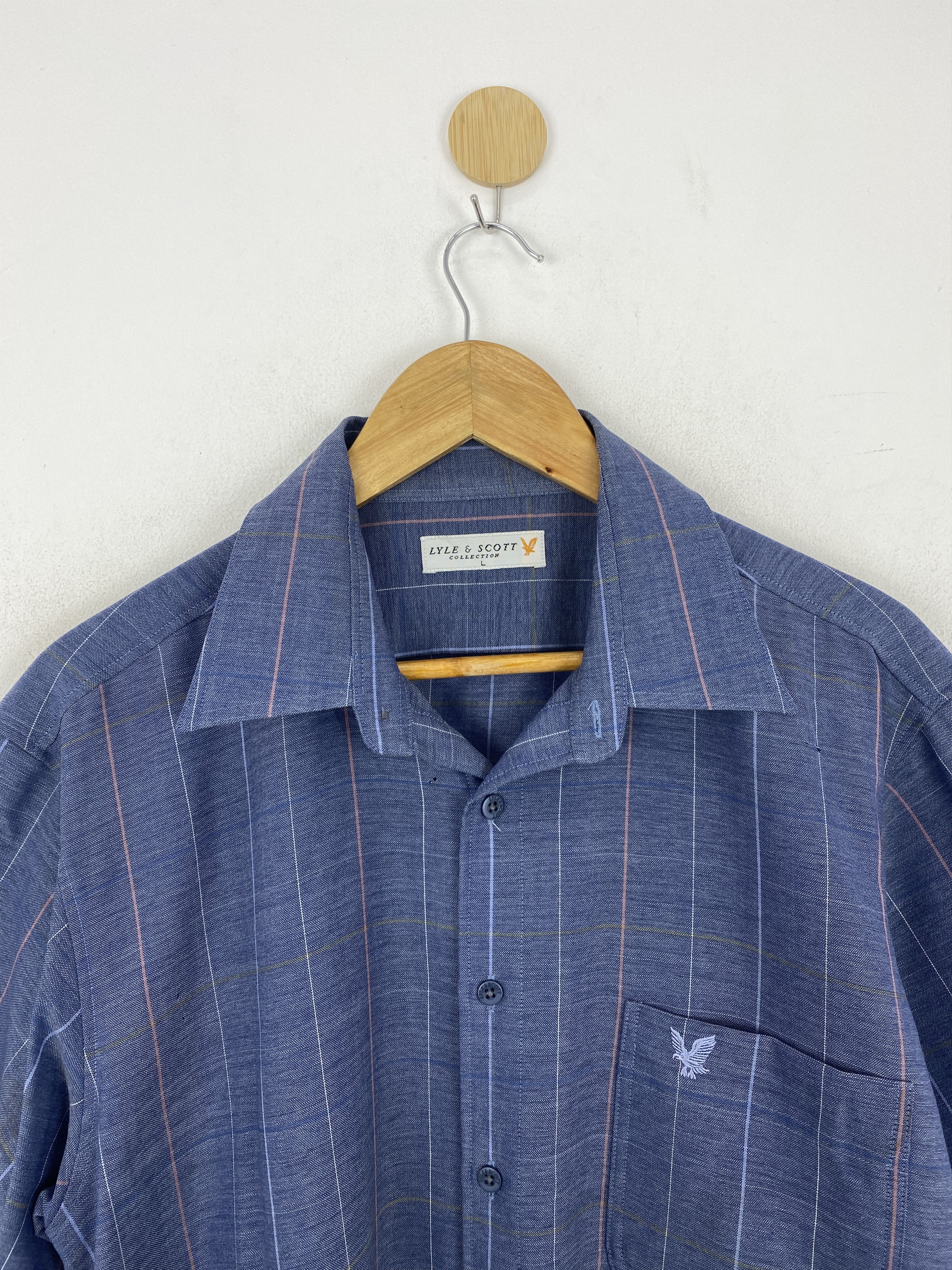 Lyle & Scott Vintage Lyle & Scott Striped Button Up Shirt J1905 Size US L / EU 52-54 / 3 - 2 Thumbnail