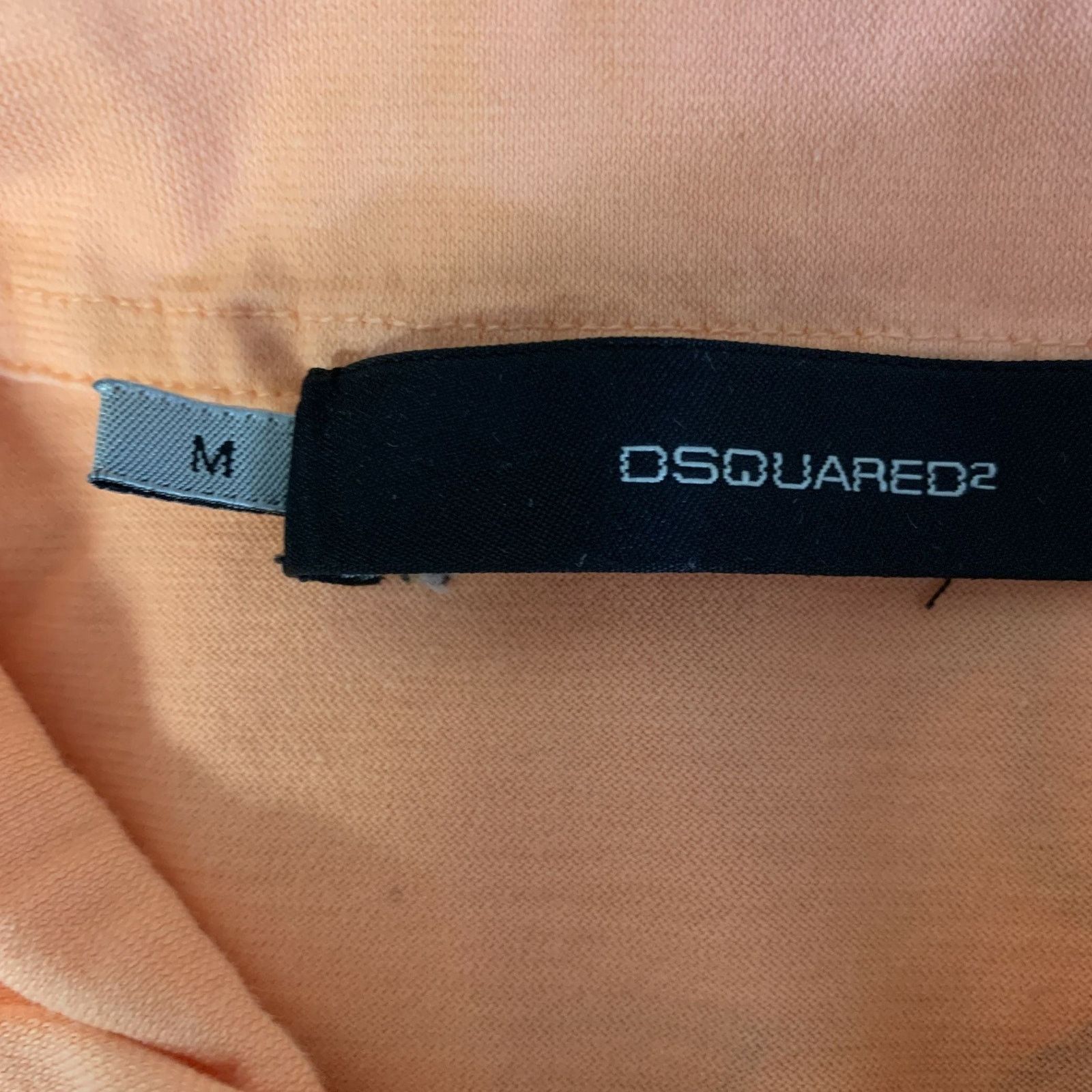 Dsquared2 DSQUARED2 Size M Orange Cotton Polo Shirt Size M / US 6-8 / IT 42-44 - 5 Thumbnail