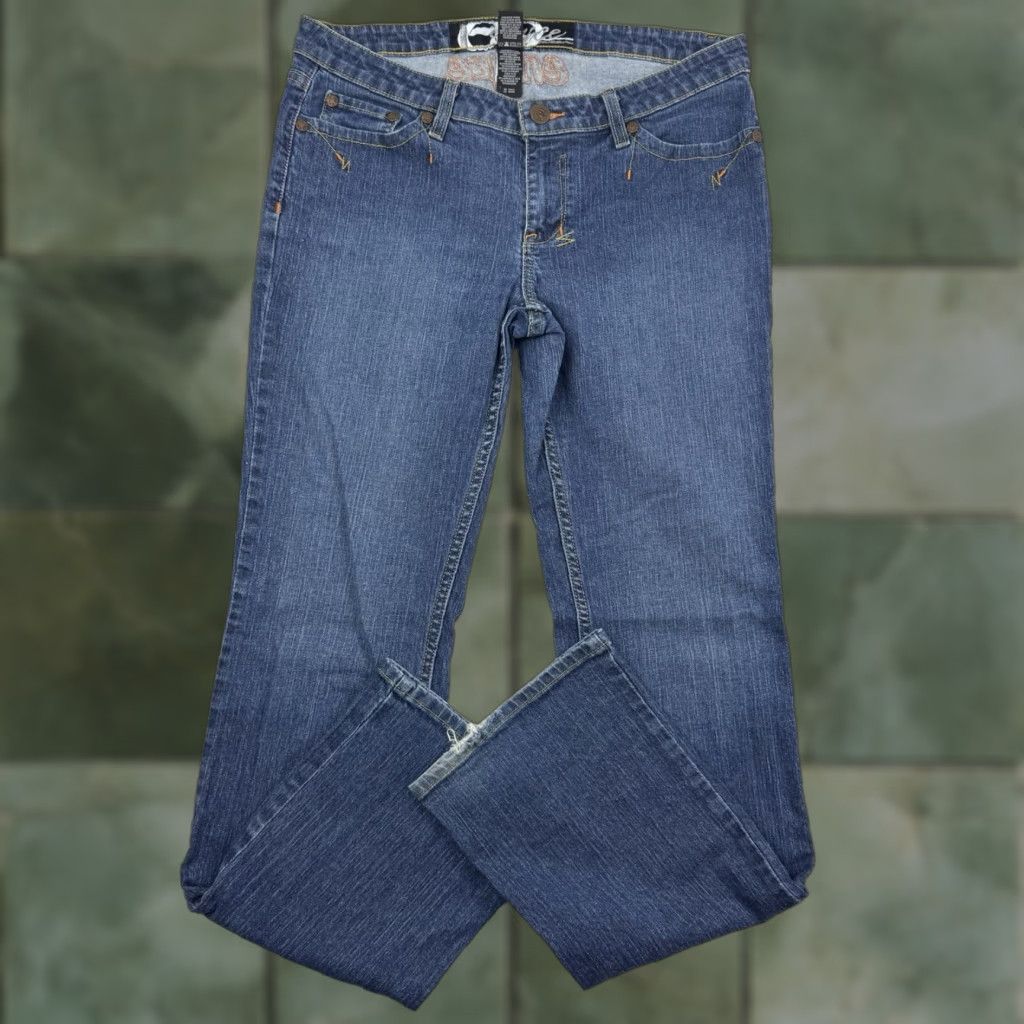 Enyce VINTAGE Enyce Jeans Womens Low Rise Hipster 13 Bootcut Embroidered Hip Hop Y2K Blue Girls Size 34" / US 12 / IT 48 - 1 Thumbnail