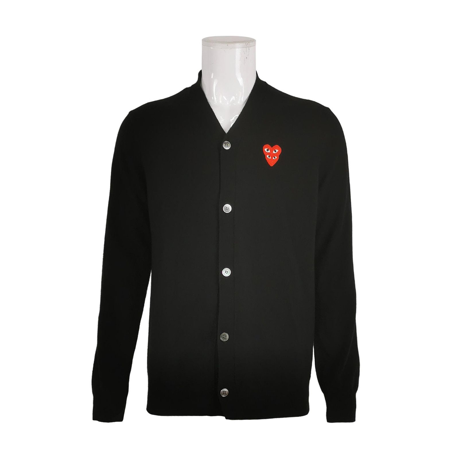 Comme des Garcons PLAY Comme des Garçons Play Wool Heart Cardigan Size XL Size US XL / EU 56 / 4 - 1 Thumbnail