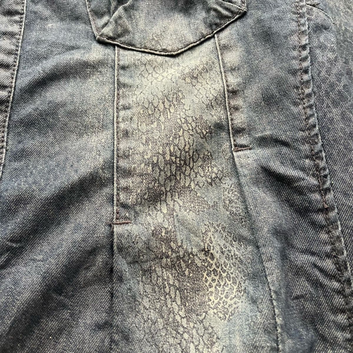 Designer × Japanese Brand × Tornado Mart 2000s Tonardo Mart Snake Skin Western Shirt Size US M / EU 48-50 / 2 - 5 Thumbnail