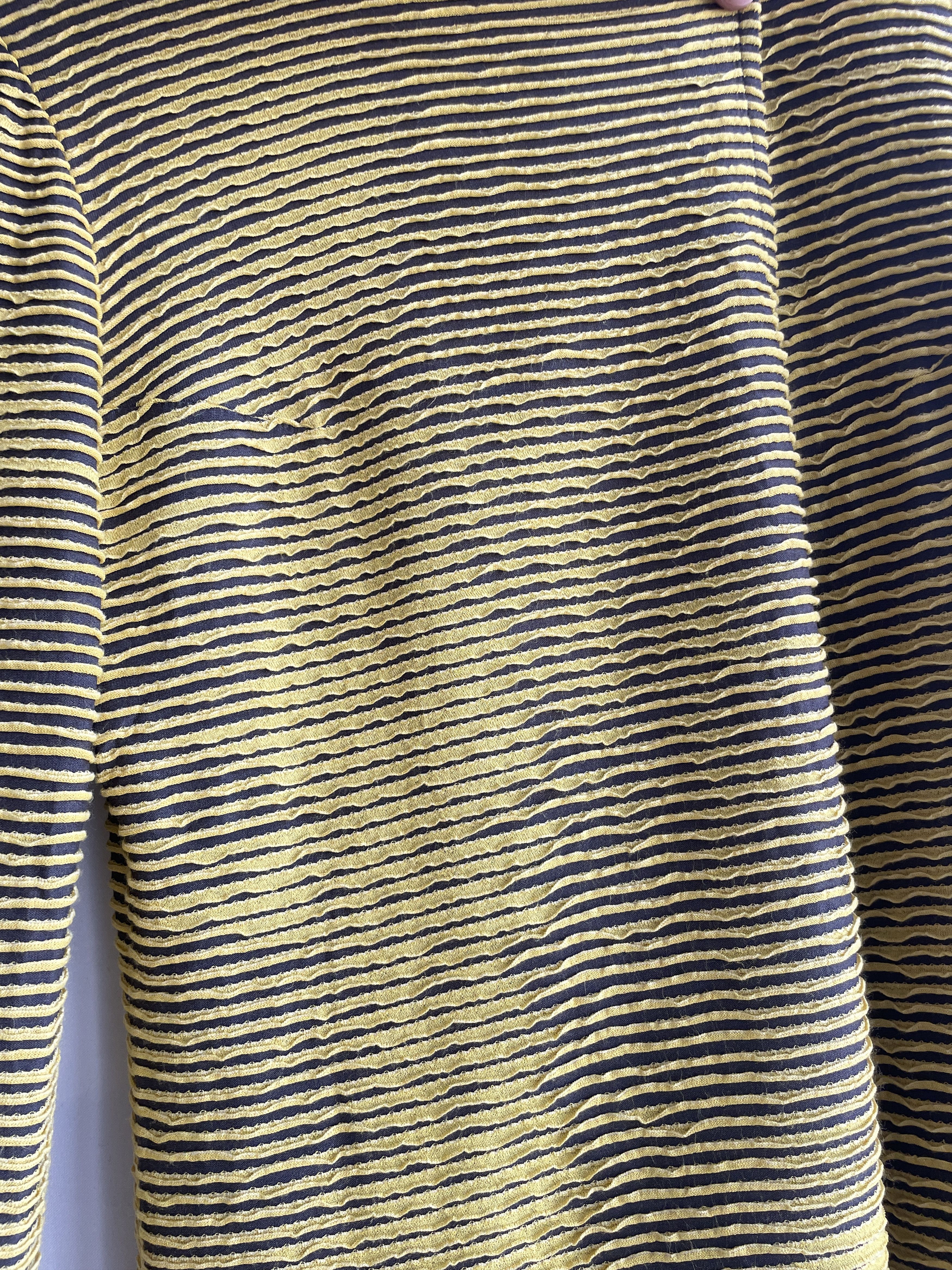 Annikki Karvinen Annikki Karvinen Textured Raised Stripe Fuzzy Open Cardigan Size M / US 6-8 / IT 42-44 - 7 Thumbnail
