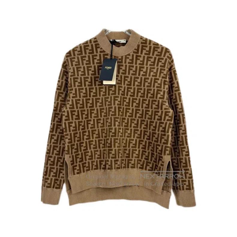 Fendi Fendi Camel logo sweater Size XS / US 0-2 / IT 36-38 - 1 Thumbnail