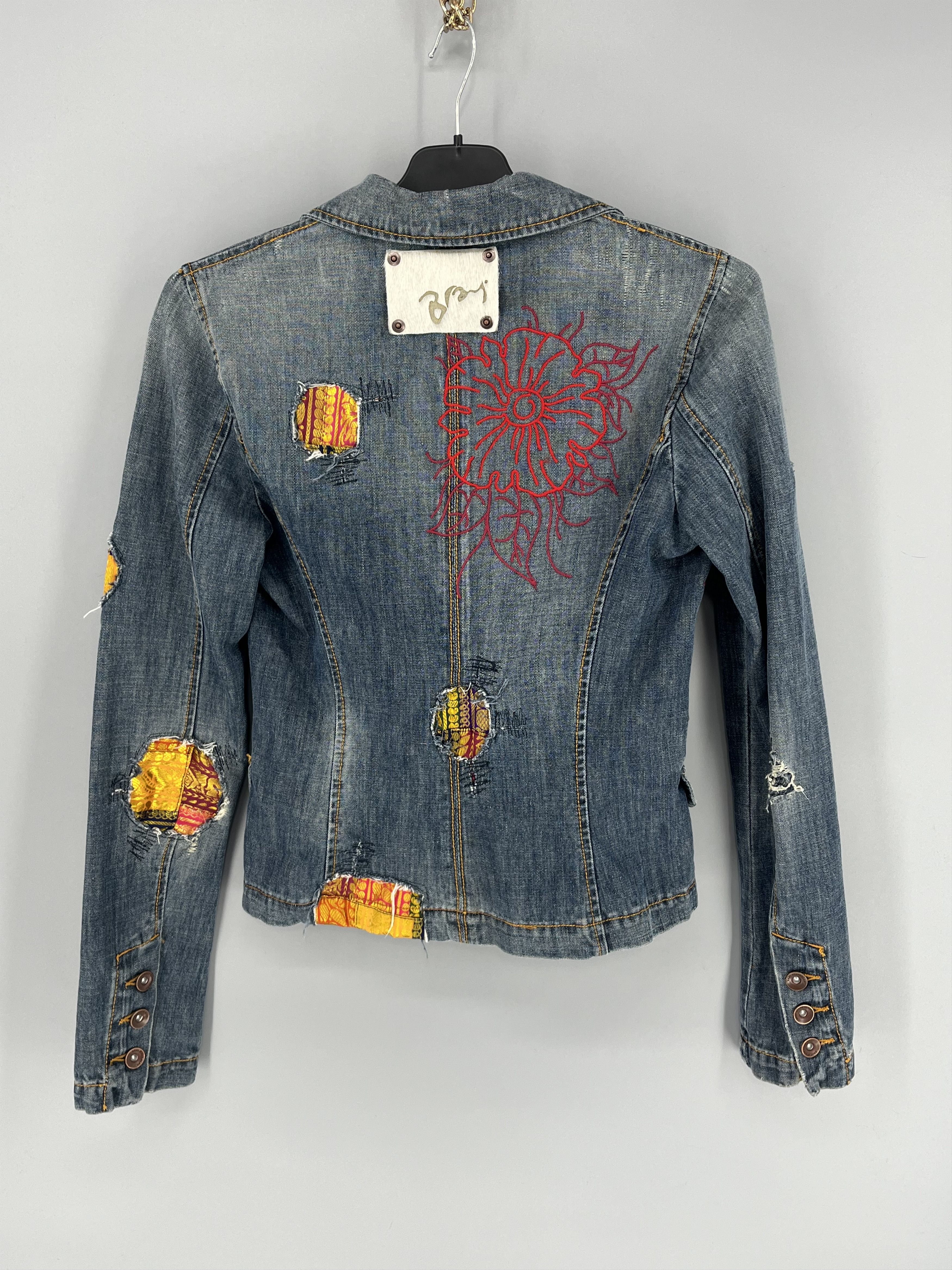 Bray Steve Alan × Japanese Brand Progetti & Prodotti Bray Vintage Y2K Denim Jacket Size S / US 4 / IT 40 - 8 Thumbnail