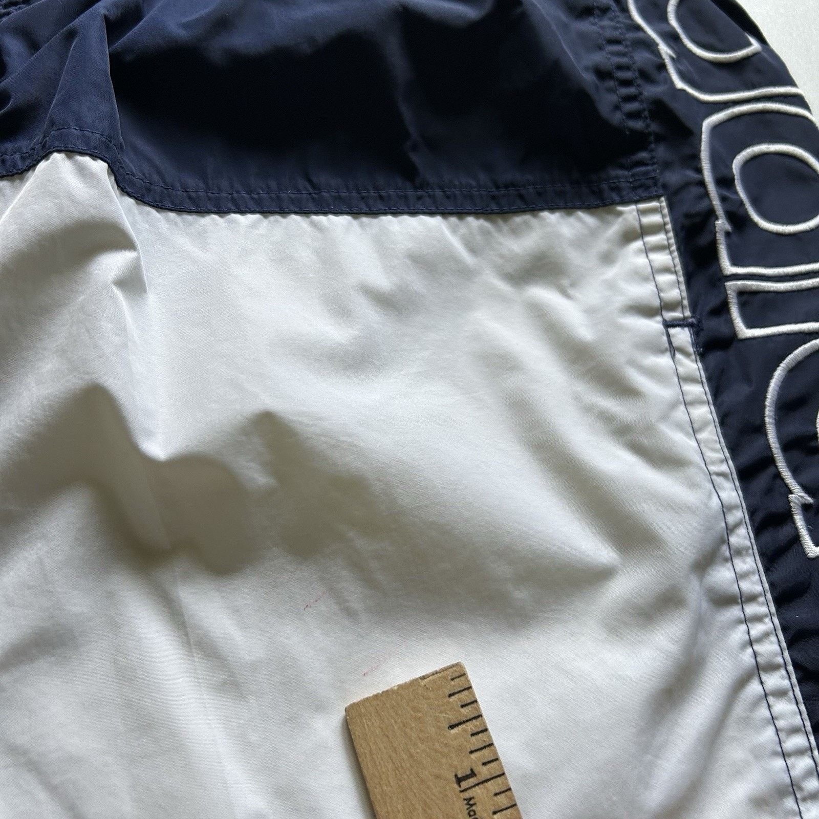 Adidas Vintage Adidas Swim Shorts Medium Y2K Spell Out 3 Stripe Size US 30 / EU 46 - 9 Thumbnail