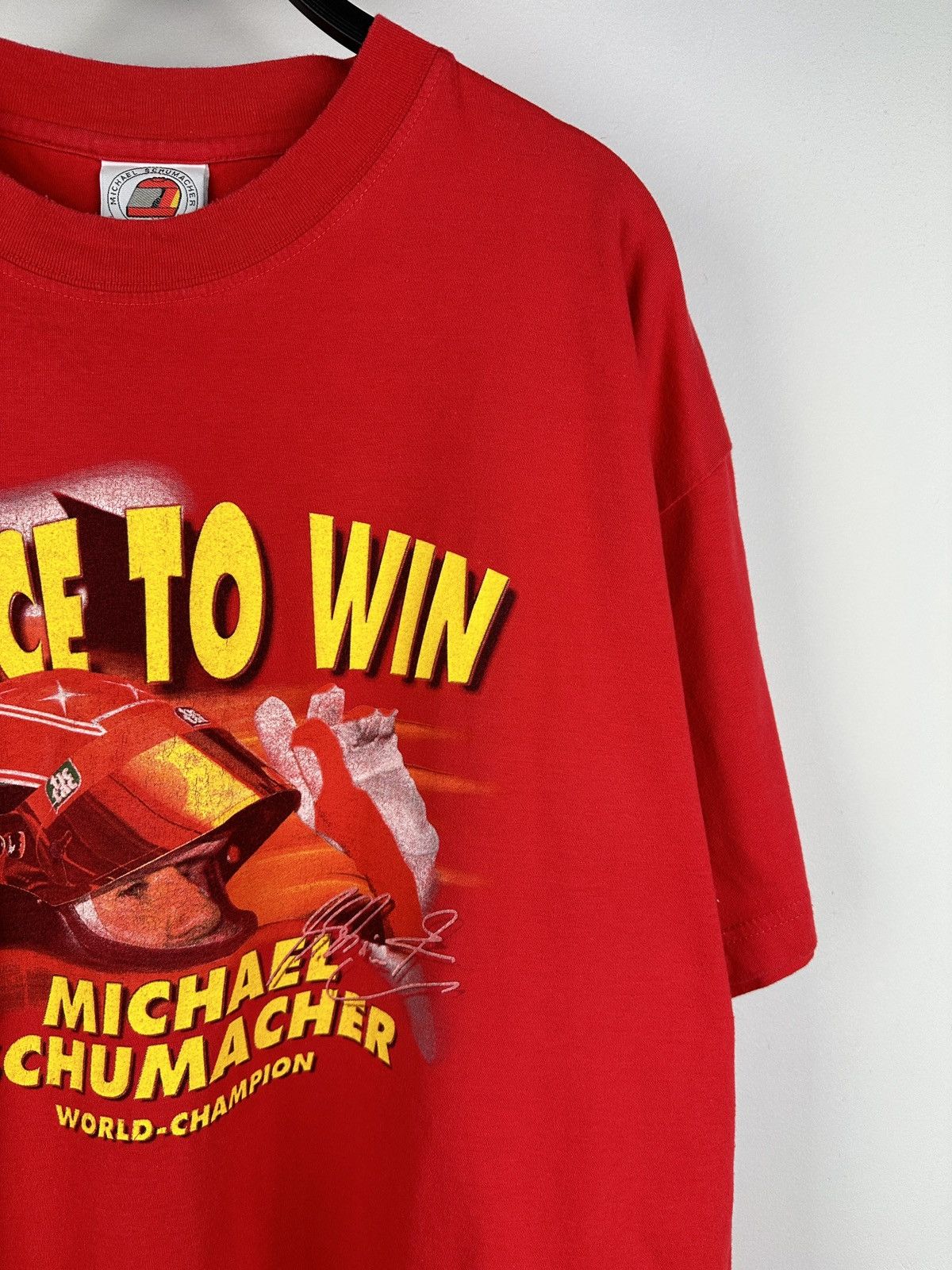 Formula 1 × Vintage Vintage Michael Schumacher Race To Win World Champion Tee Size US XL / EU 56 / 4 - 3 Thumbnail
