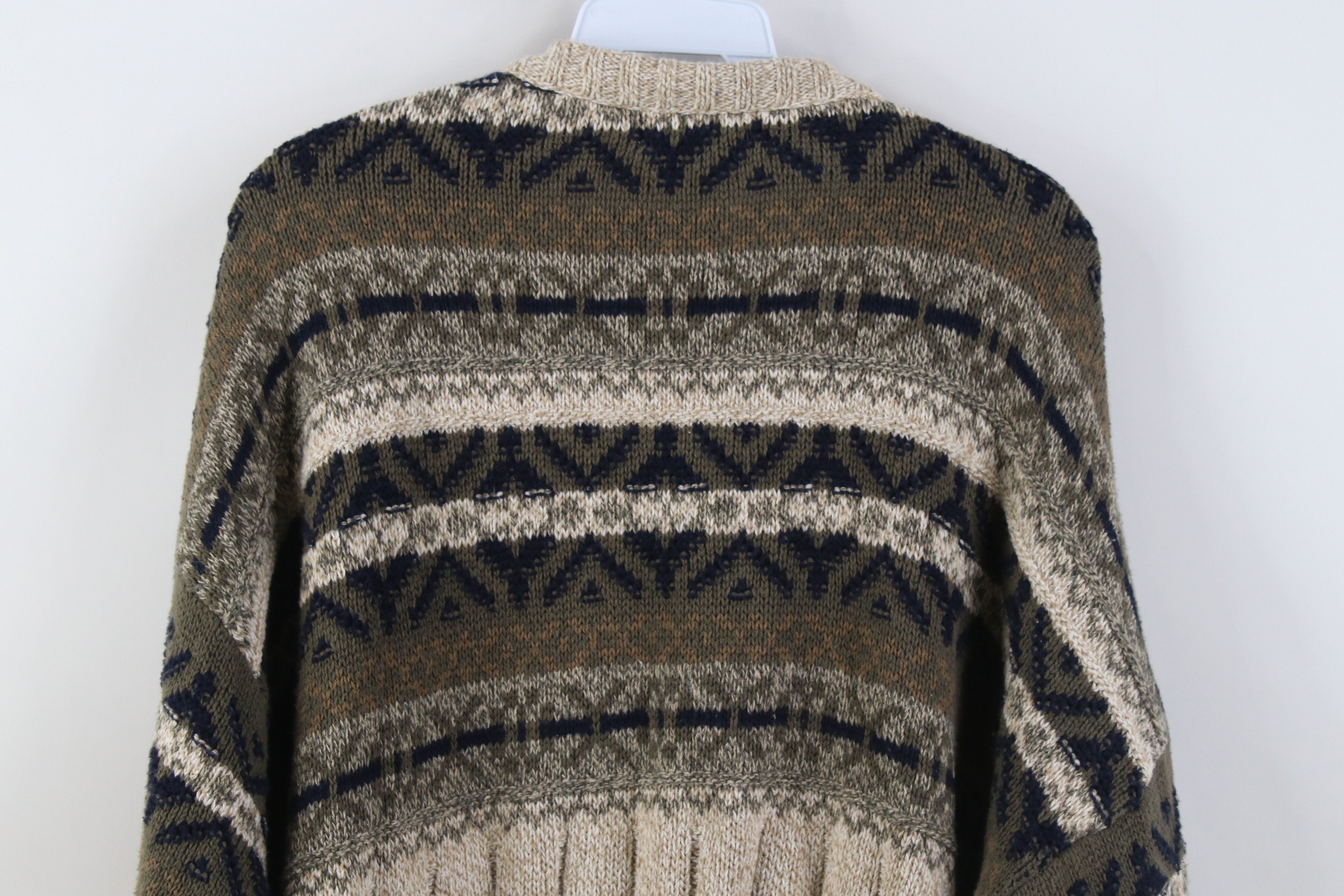 Vintage Vintage 90s Streetwear Tone Chunky Ribbed Knit Sweater USA Size US XL / EU 56 / 4 - 9 Thumbnail