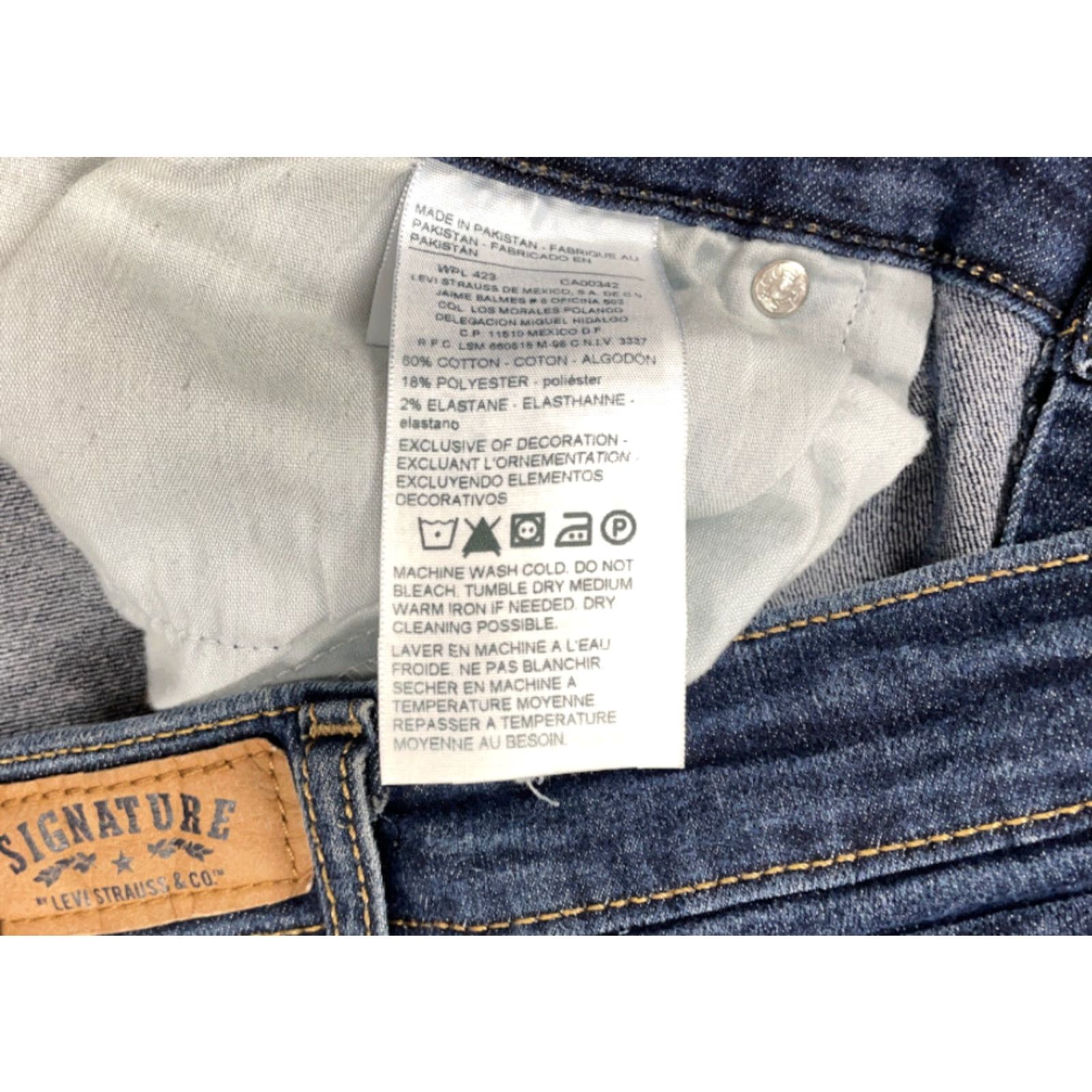 Levi's Levi's Jeans Bootcut Women Medium Blue Wash 33 x 32 Regular Rise 9 in. 5-Pocket Denim Stretch Cotton Polyester Elastane Vintage: No Size 24" / US 00 / IT 34 - 5 Thumbnail