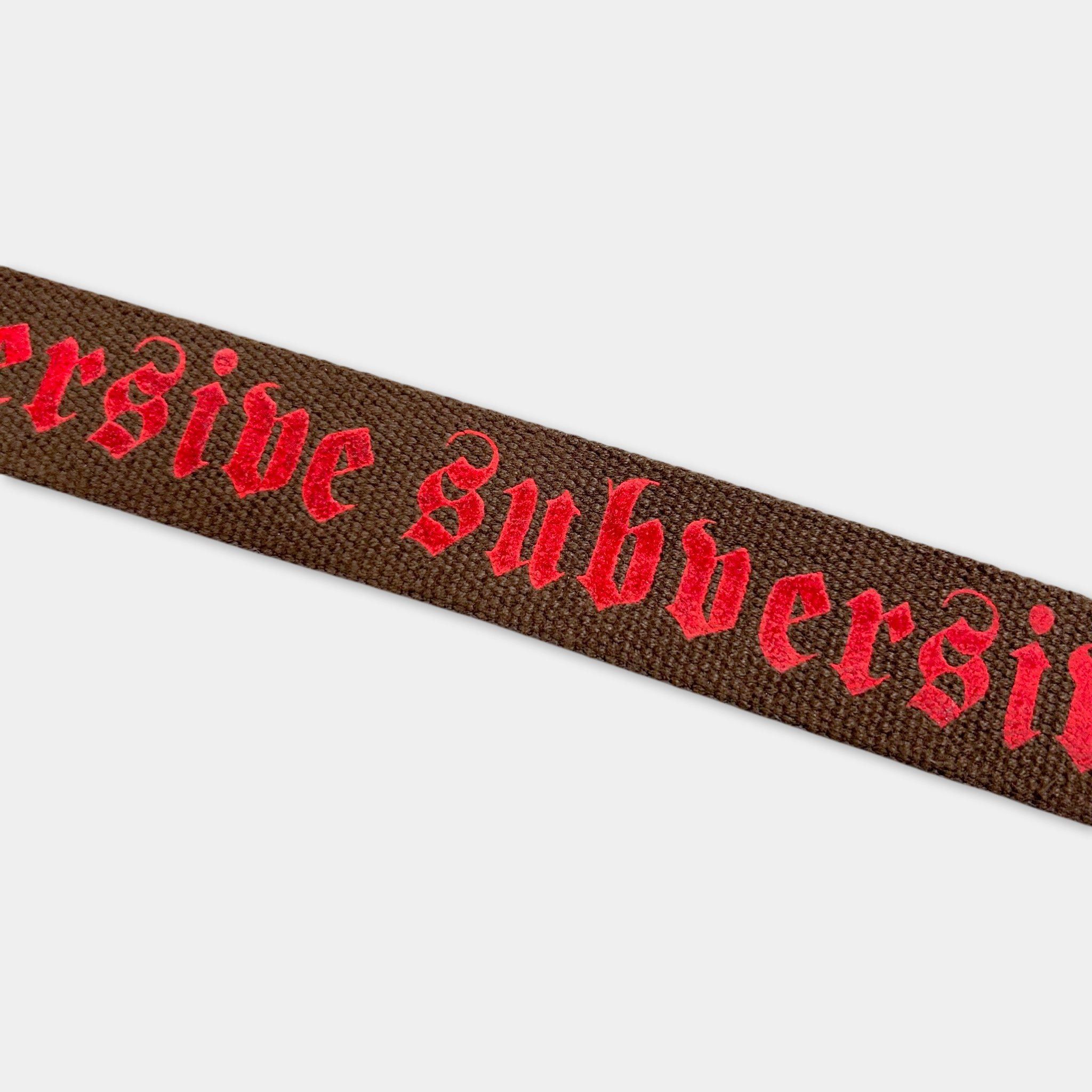 Versace Versace Versus "Subversive" Gothic Script Webbing Belt. Size ONE SIZE - 3 Thumbnail