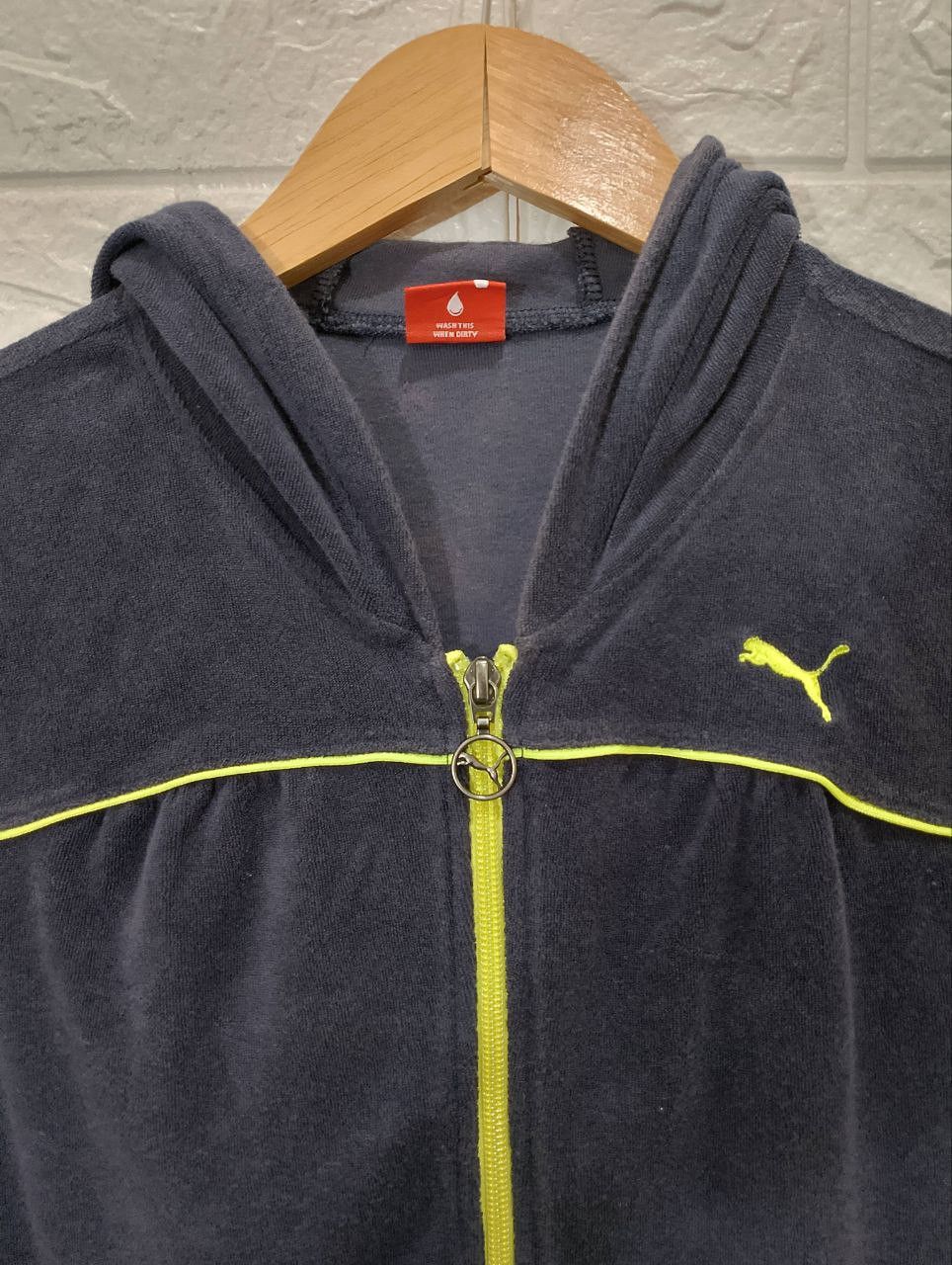 Puma PUMA Dark Blue Lined Zipper Hoodie Size M / US 6-8 / IT 42-44 - 5 Thumbnail