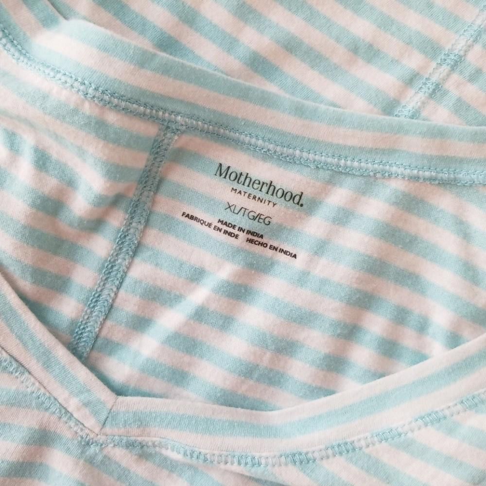 Designer Striped V-Neck Pocket Tee, XL Size XL / US 12-14 / IT 48-50 - 4 Thumbnail