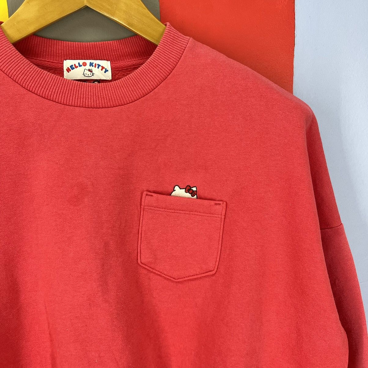 GU GU x HELLO KITTY Single Pocket Women Sweatshirt #1704/06 Size L / US 10 / IT 46 - 2 Thumbnail