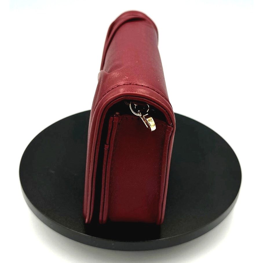 Badgley Mischka Badgley Mischka Pleated Crossbody - Wine Size ONE SIZE - 7 Thumbnail