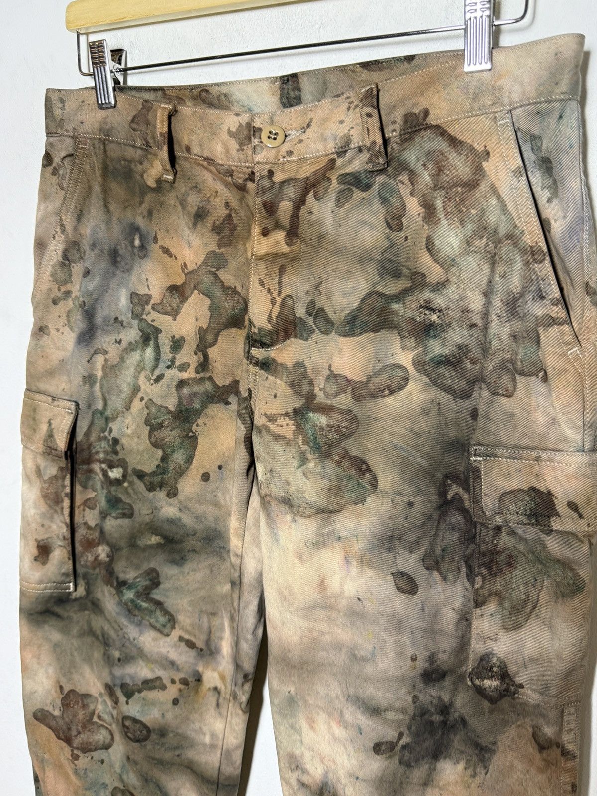 Polo Ralph Lauren ralph lauren tie dye cargo camo multipocket army pants Size US 31 - 3 Thumbnail