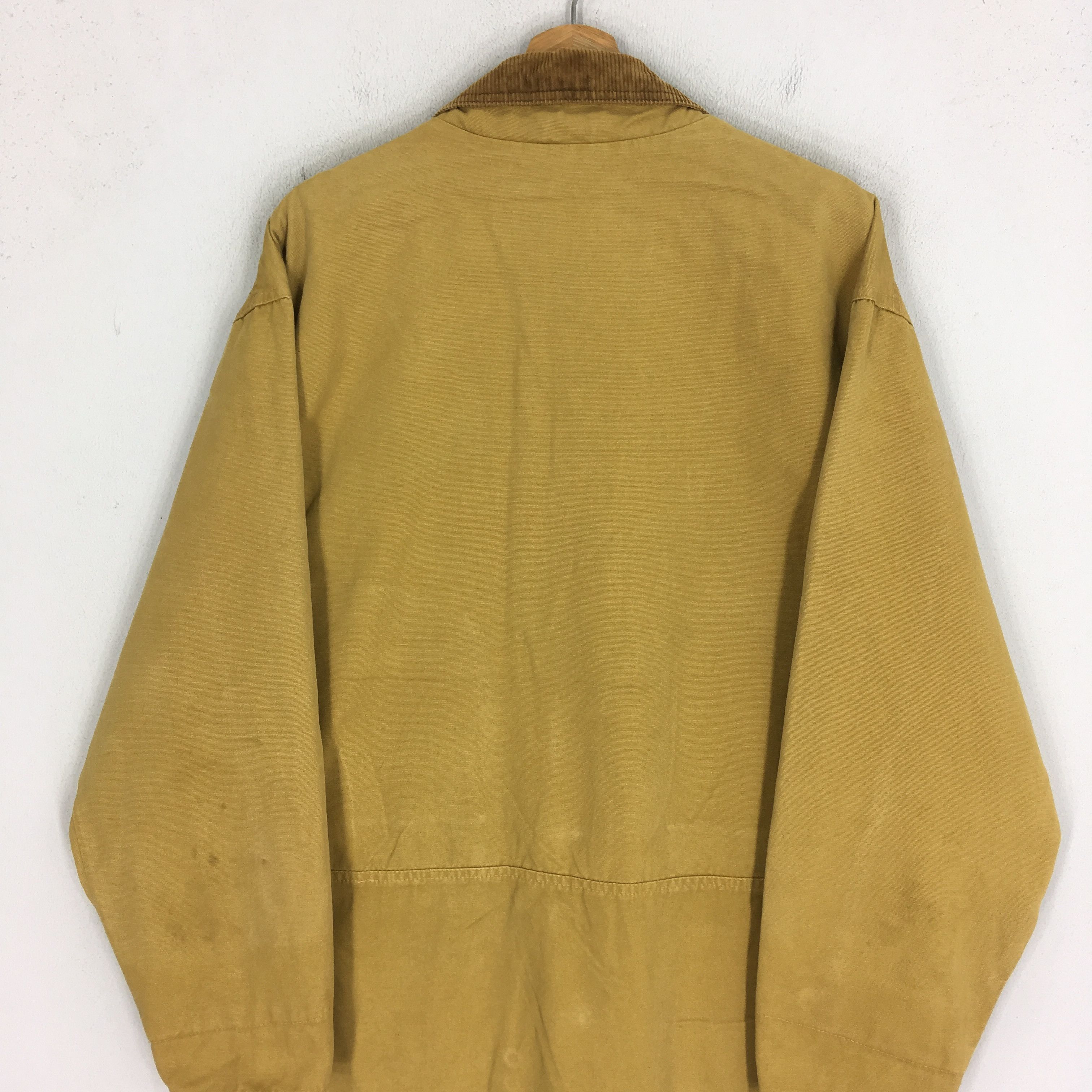 Vintage Vintage 90s Lucky Strike Hunting Brown Duck Chore Jacket Size US L / EU 52-54 / 3 - 9 Thumbnail