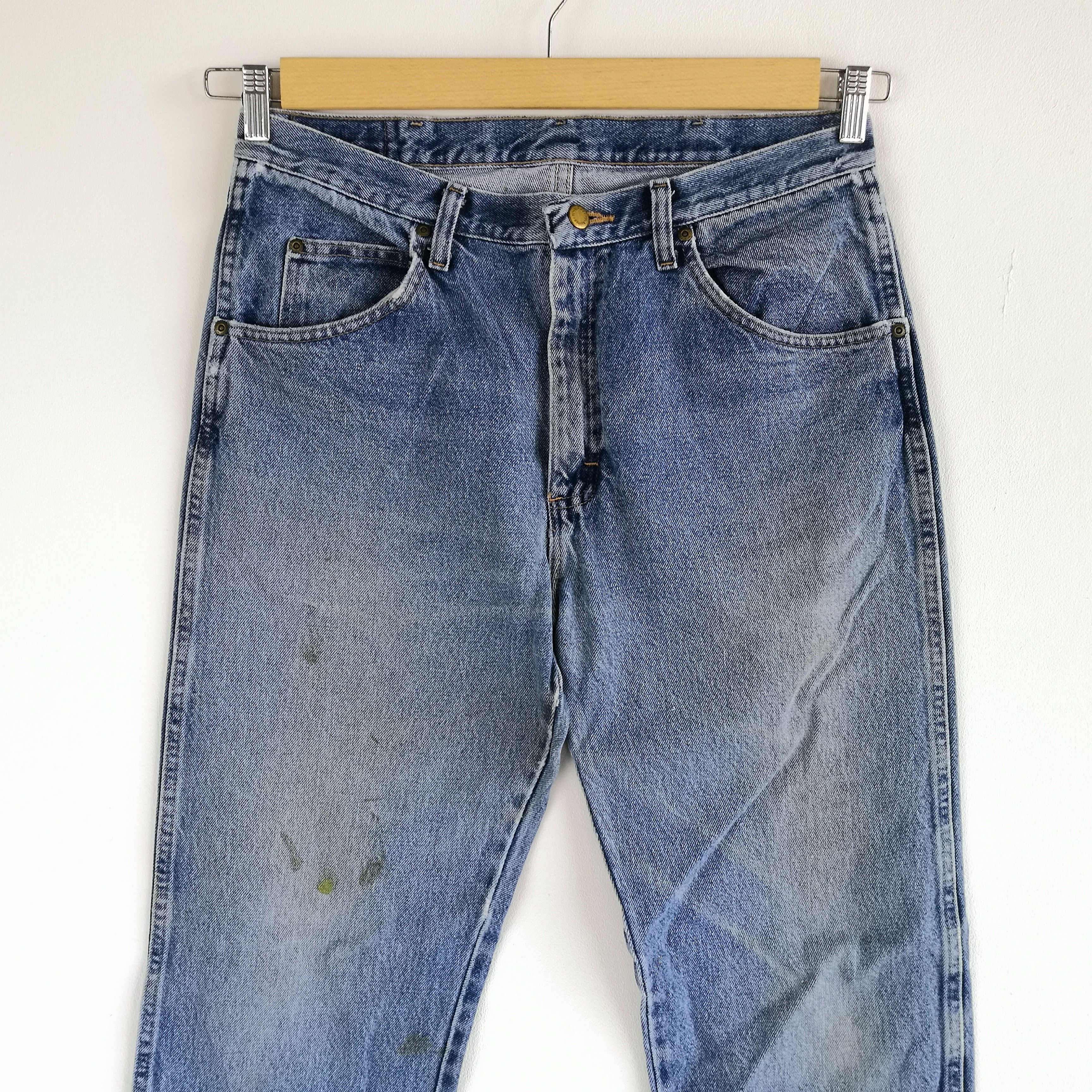 Wrangler Vintage Wrangler Light Wash Jeans Wrangler Dirty Faded Denim Size US 32 / EU 48 - 3 Thumbnail