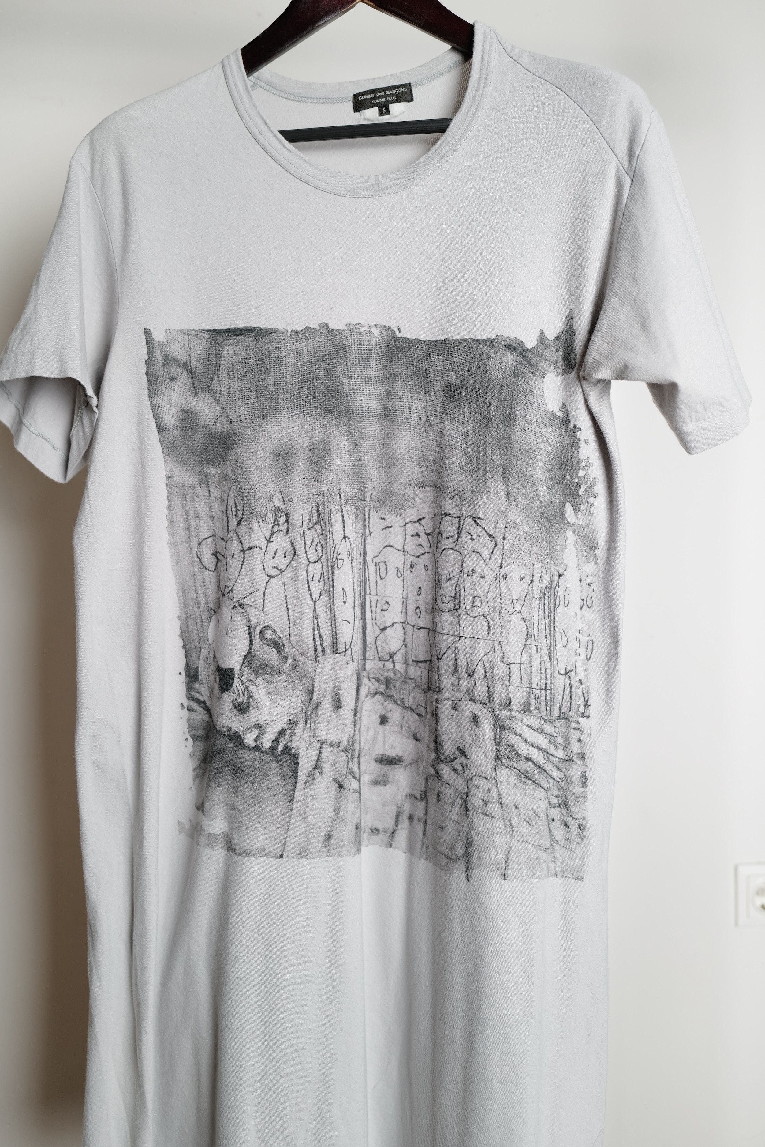 Comme des Garcons CDG LONG ASYMMETRIC T-SHIRT Size US M / EU 48-50 / 2 - 4 Thumbnail