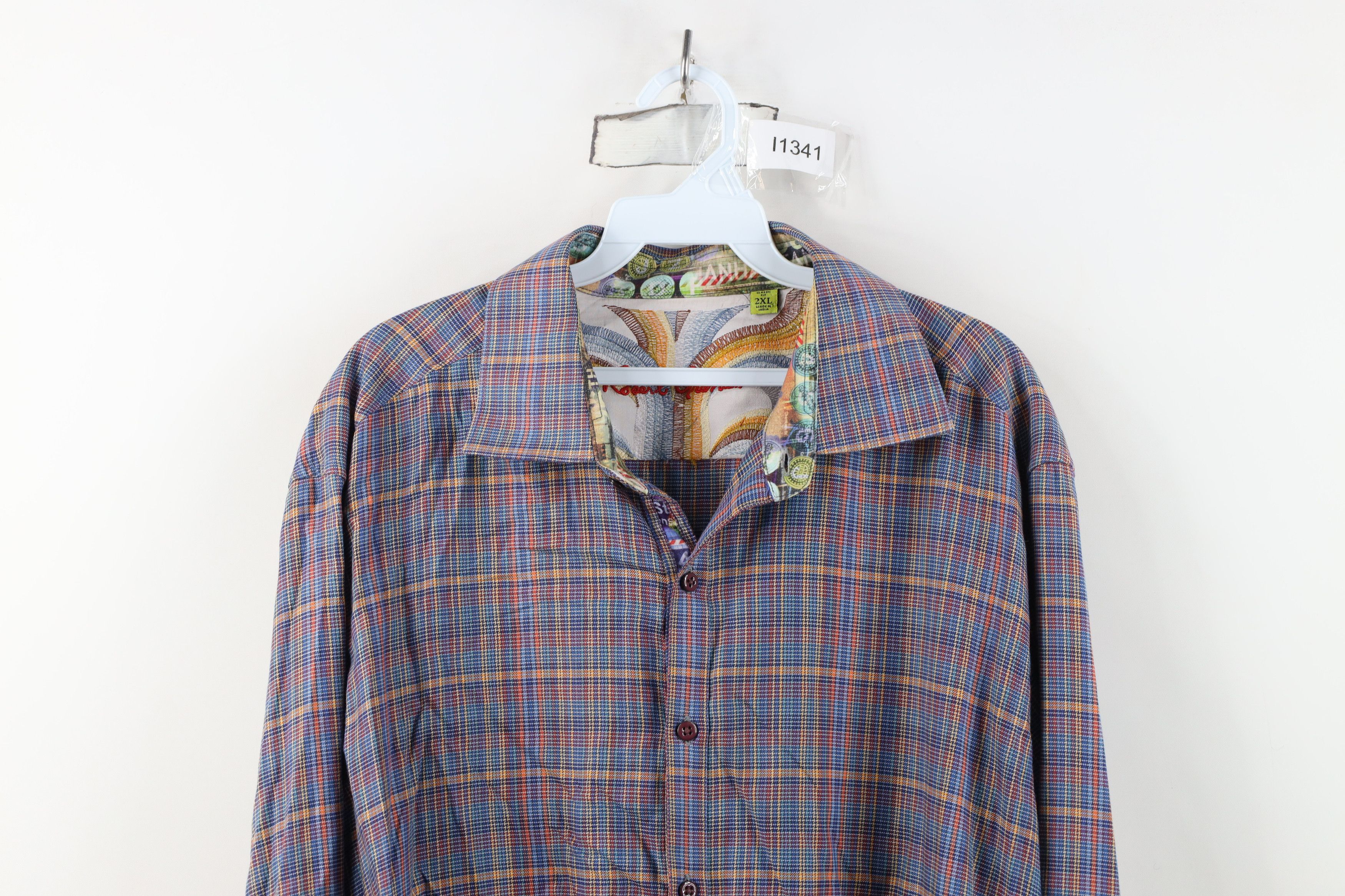 Robert Graham Robert Graham NYC Manhattan Flip Cuff Collared Button Shirt Size US XXL / EU 58 / 5 - 2 Thumbnail