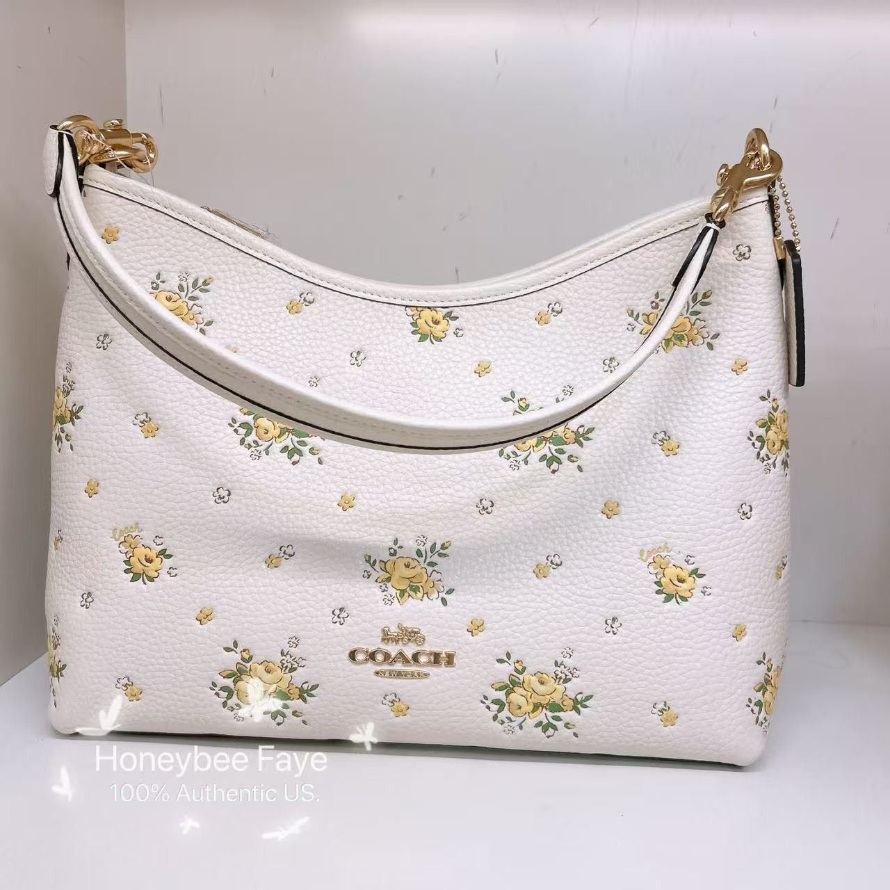 NWT Coach Laurel Shoulder Bag With Floral Print CAL43