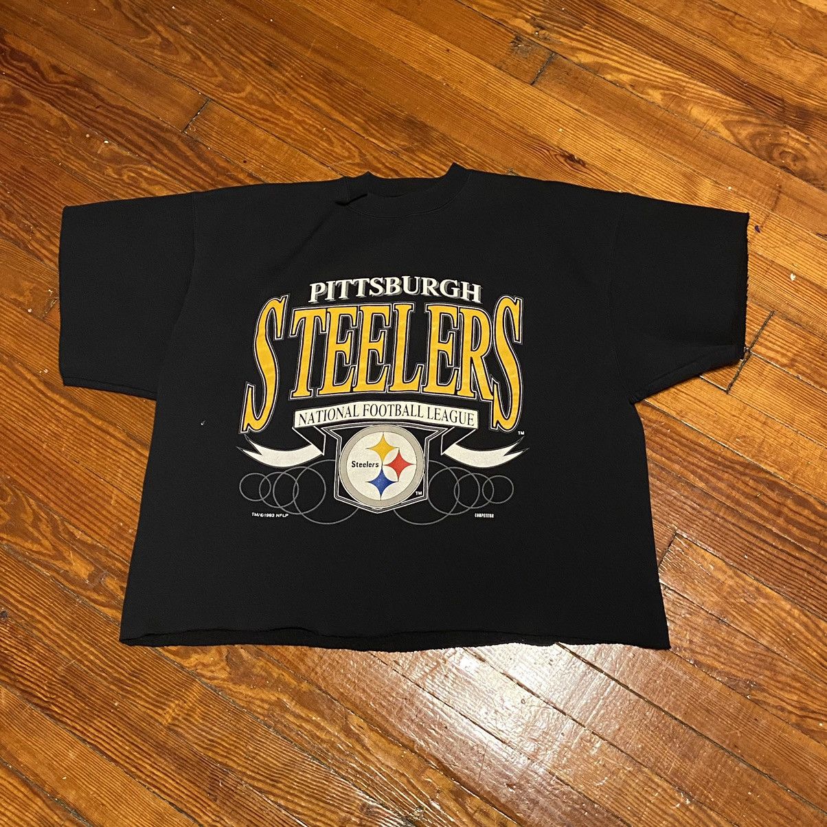 Vintage Cropped+cut Pittsburgh Steelers crewneck | Grailed