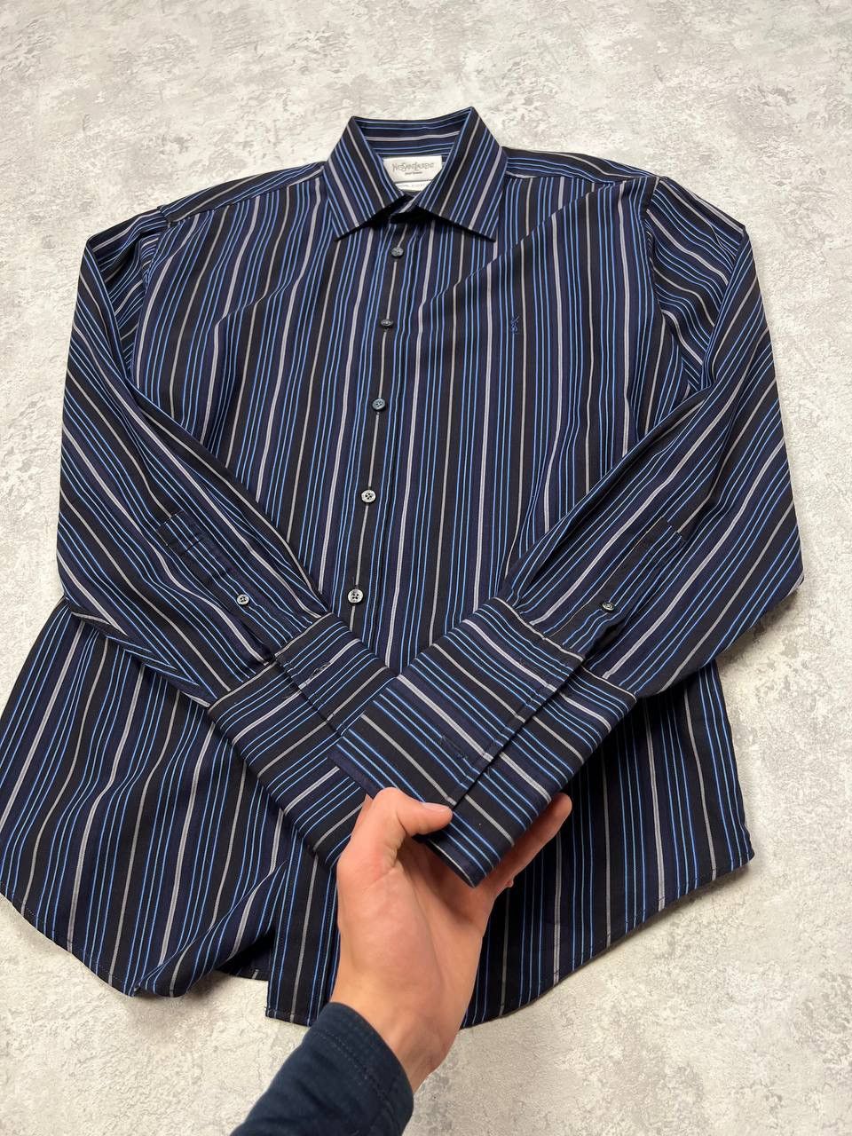 Yves Saint Laurent Yves Saint Laurent Striped Shirt Size US M / EU 48-50 / 2 - 8 Thumbnail