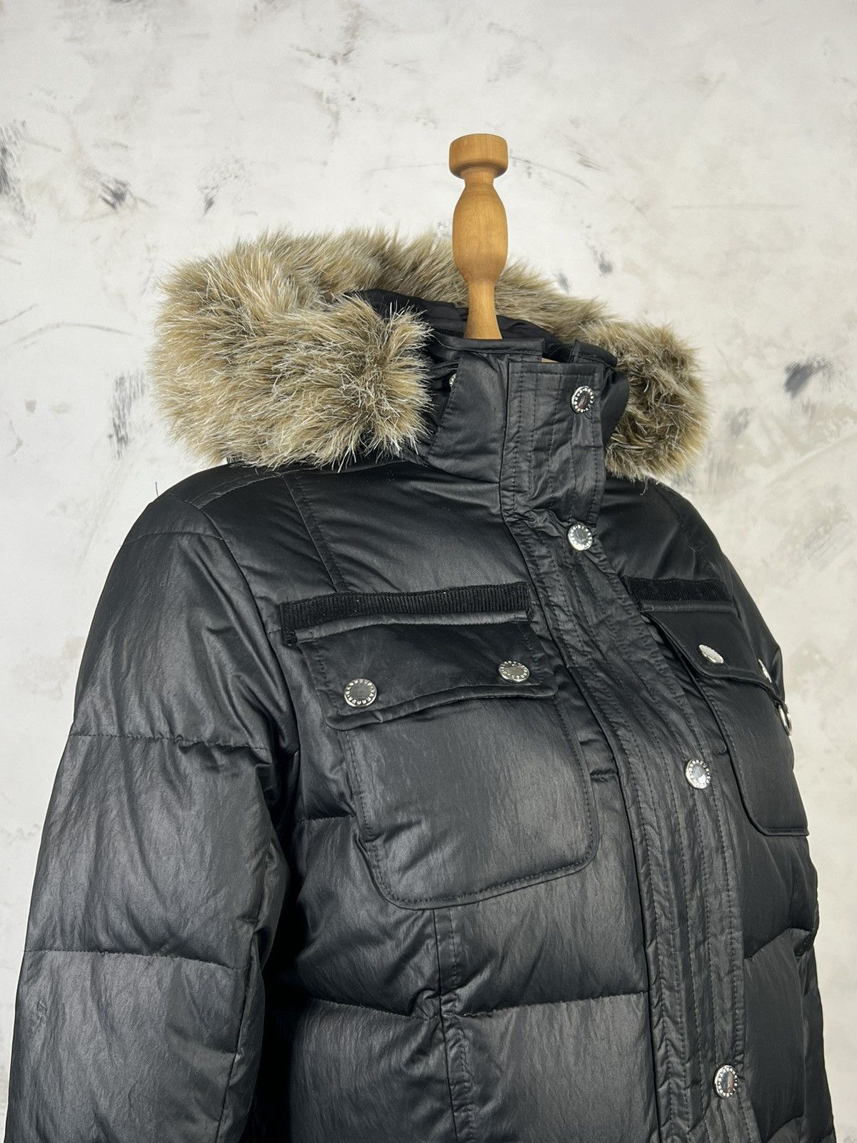 Barbour Vintage Barbour Artic Down Parka Fur Hood Size S - M 8 Size M / US 6-8 / IT 42-44 - 5 Thumbnail