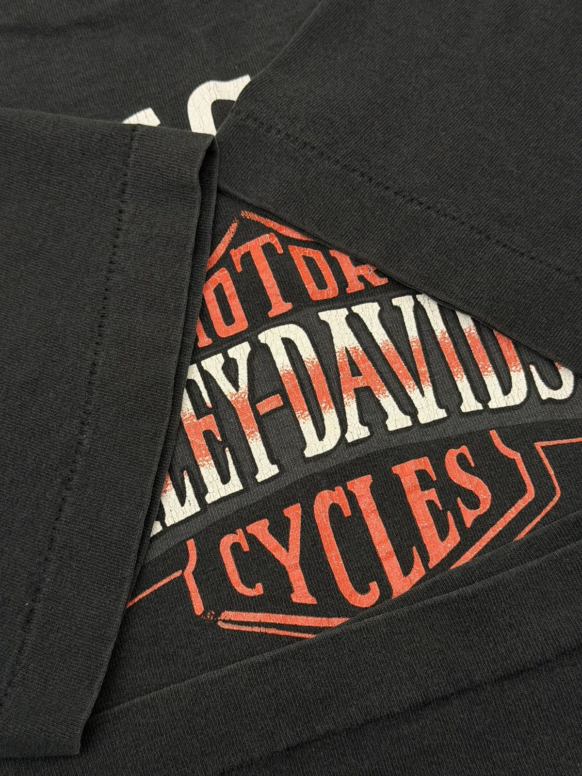Harley Davidson Vintage 80s Harley Davidson Mancuso Houston TX 1987 FOTL Tee Size US XL / EU 56 / 4 - 11 Thumbnail