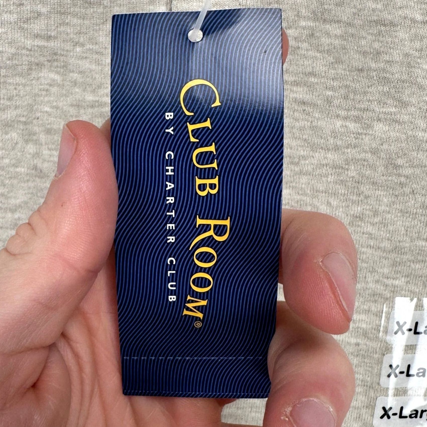 Club Room Club Room Mens Henley T-Shirt XL Light Tan Long Sleeve Tee 100% Cotton NEW Size US XL / EU 56 / 4 - 2 Thumbnail