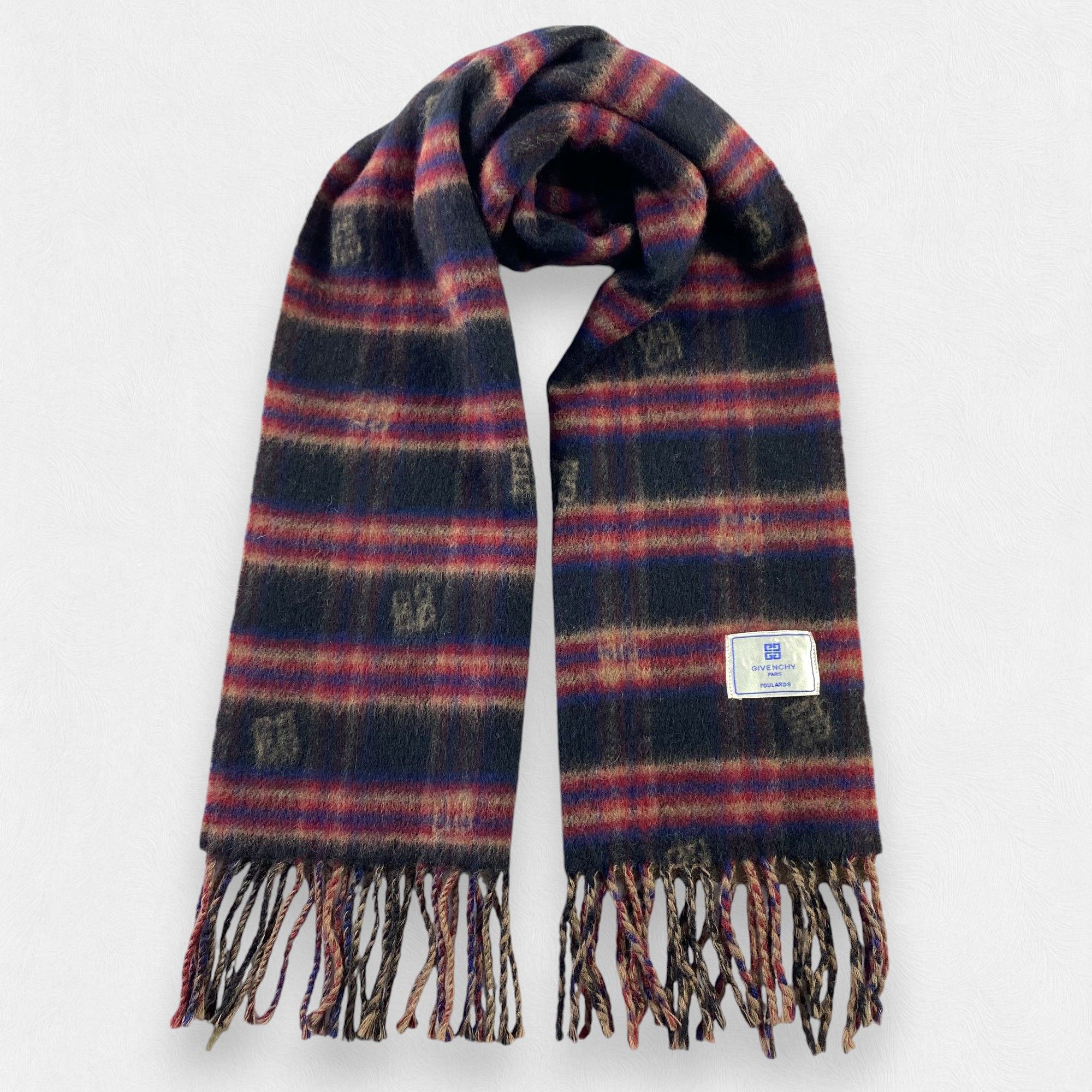 Givenchy × Vintage Givenchy Scarf Neck Wrap Wool Muffler Size ONE SIZE - 1 Thumbnail