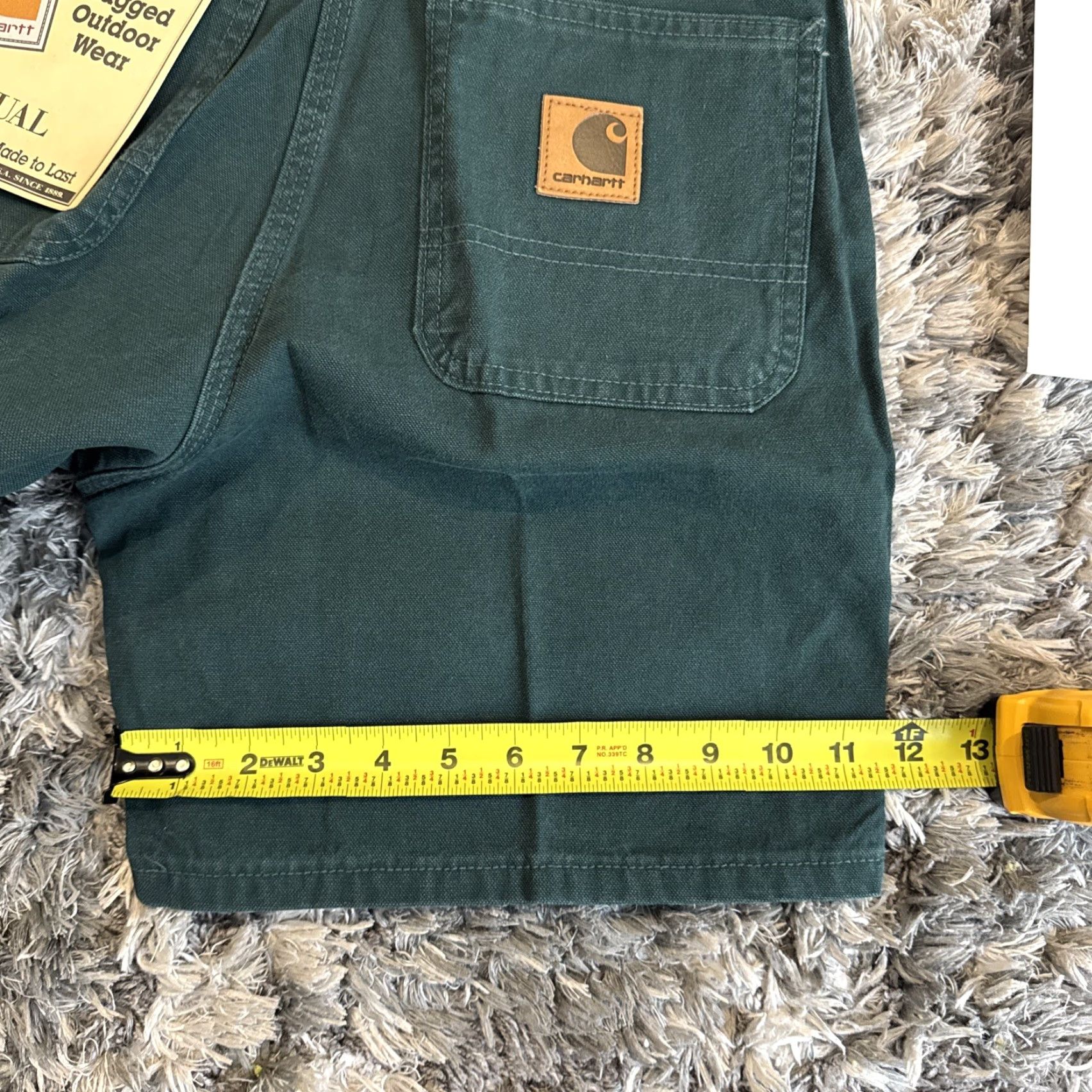 Carhartt VINTAGE Carhartt Jorts Denim Green 90s HTF RARE B30 EVG Men’s Size 28 GRAIL Size US 28 / EU 44 - 5 Thumbnail