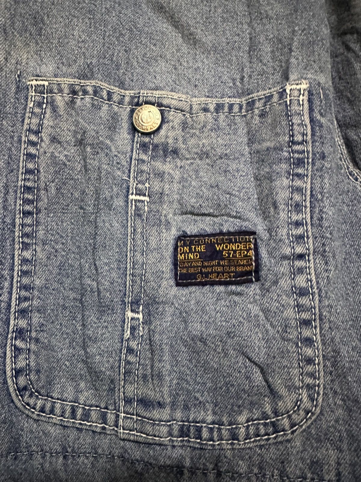 Japanese Brand Vintage GL HEART Denim Jacket Size US M / EU 48-50 / 2 - 7 Thumbnail