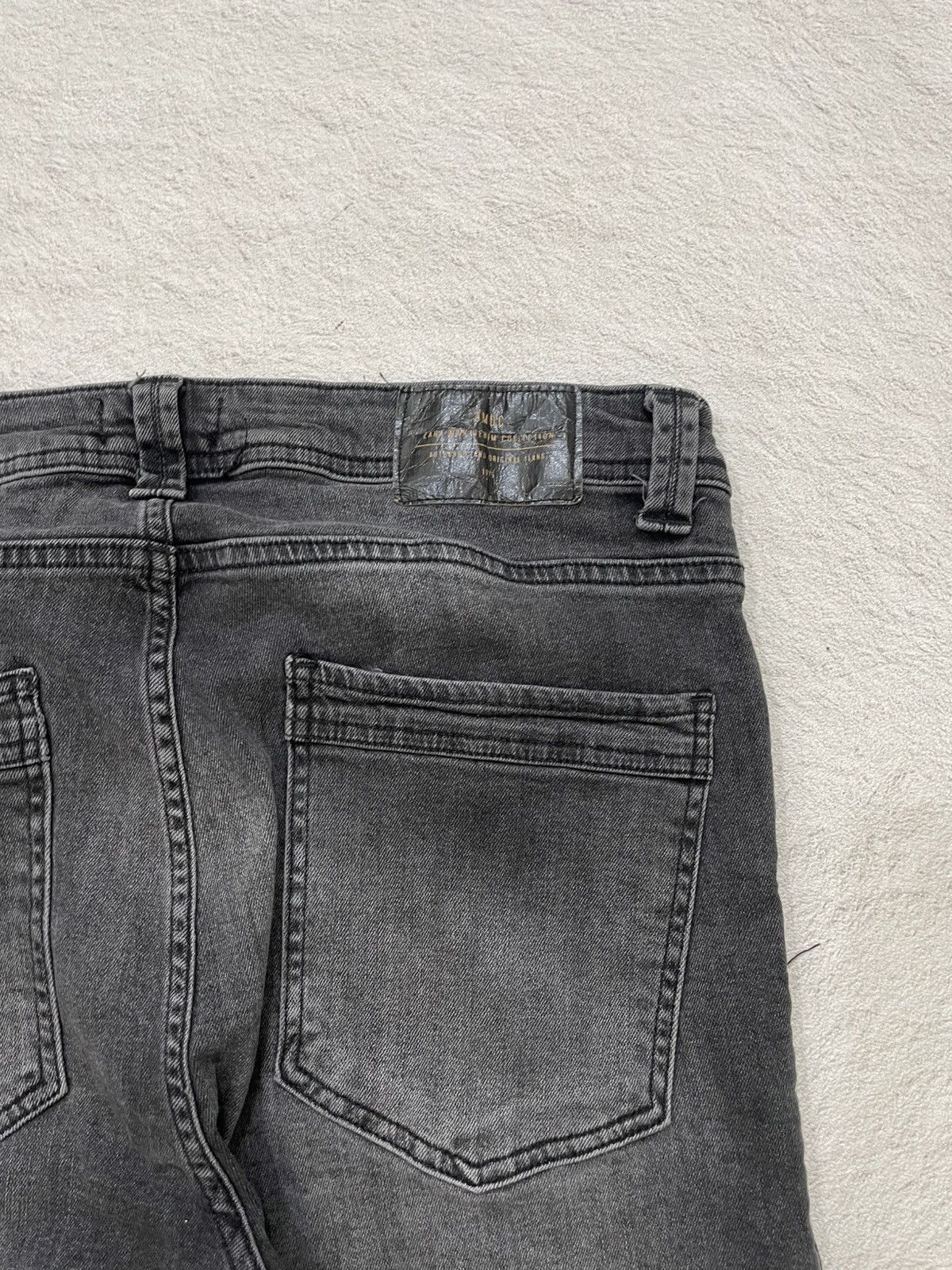 Japanese Brand 00s Amiri Denim Distressed raw edge knee panels Balmain Y2K Size US 32 / EU 48 - 9 Thumbnail