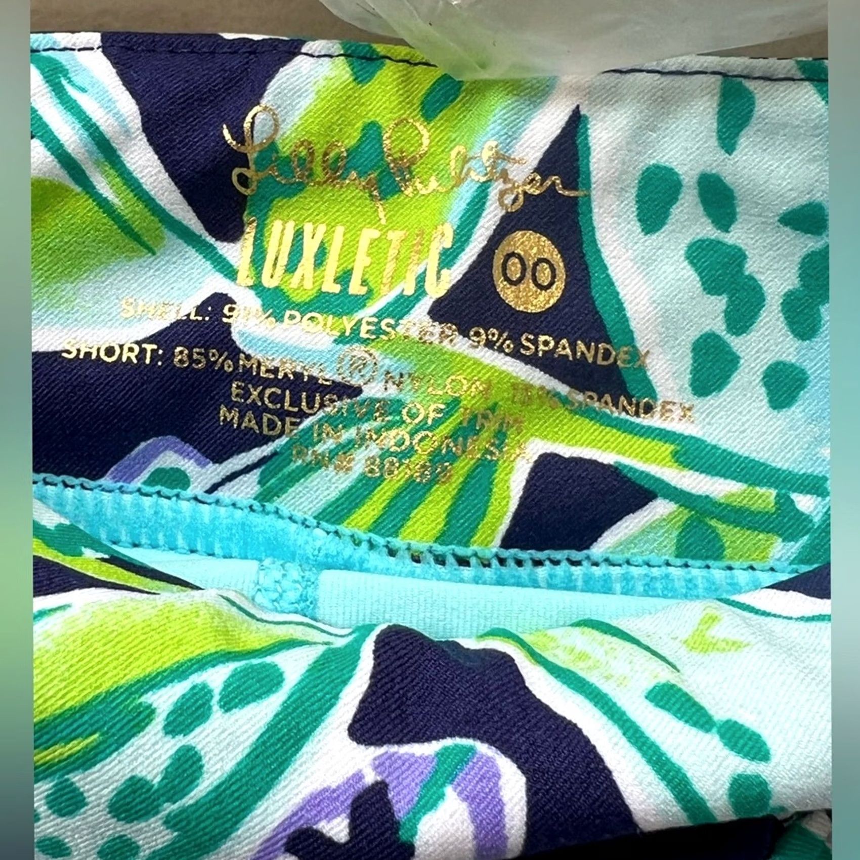 Lilly Pulitzer Lilly Pulitzer Women's Skort Luxletic Daphne UPF 50+ Looking Sharp Pink Blue 00 Midi Regular Skort Womens Girls Size 24" / US 00 / IT 34 - 6 Thumbnail
