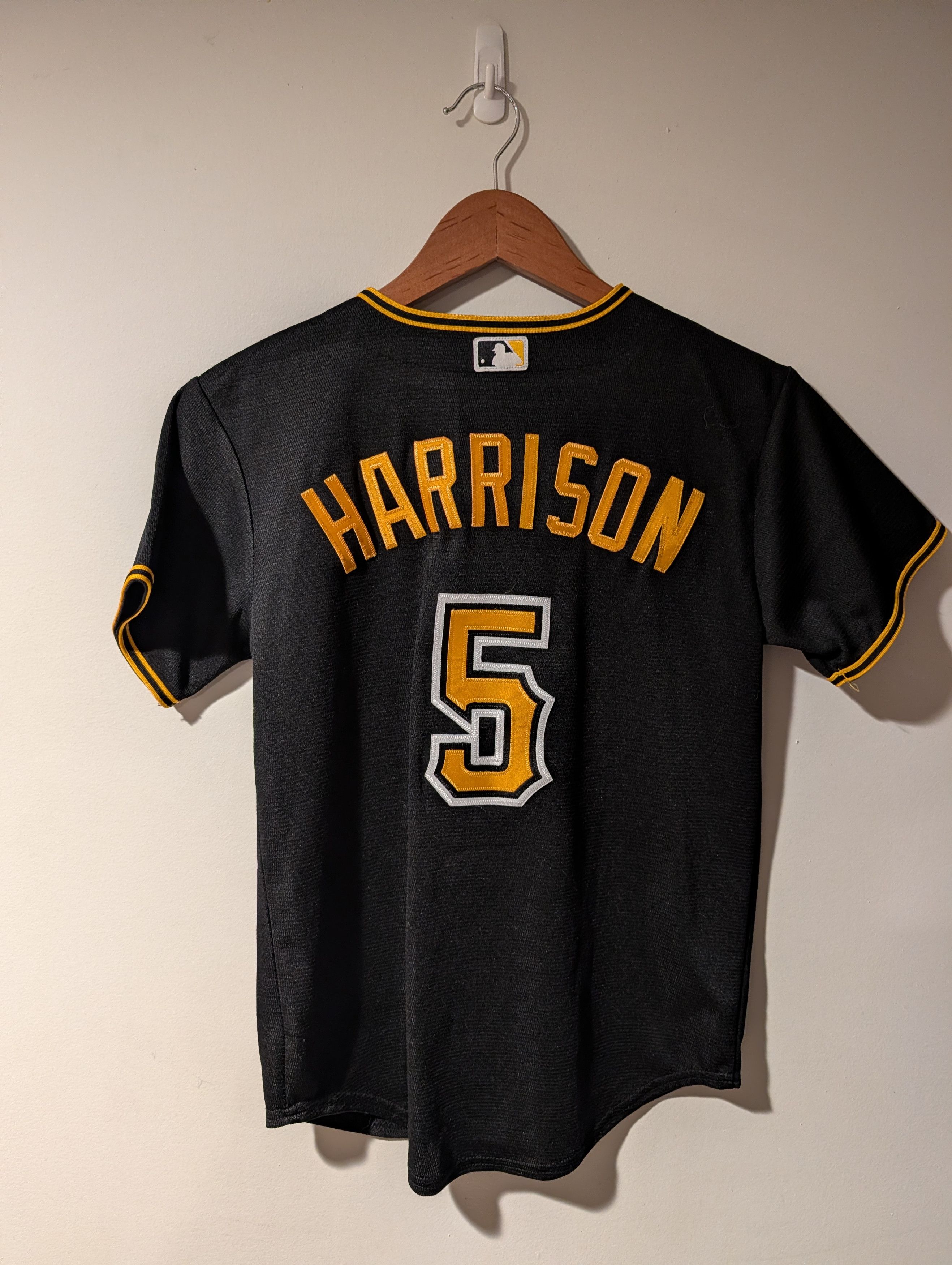 MLB Majestic Josh Harrison Pittsburgh Pirates Jersey Youth 10/12 Size US M / EU 48-50 / 2 - 6 Thumbnail